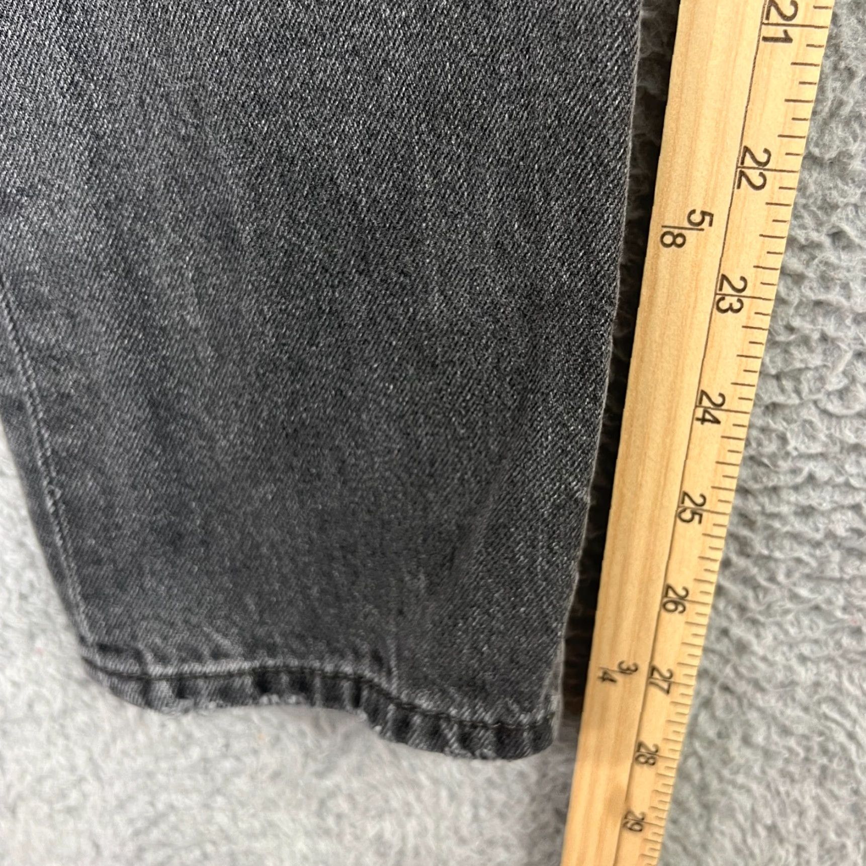 Levi's VINTAGE Levi's 501 Skinny Jeans Womens 30x28 Denim Distressed Black Fade Button Fly 90s Size 30" / US 8 / IT 44 - 5 Thumbnail