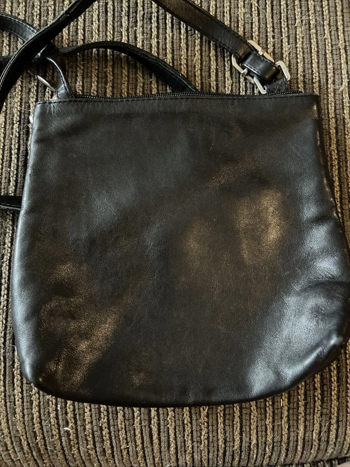 Vera Pelle "VERA PELLE " - Made in Italy - Black Leather Purse Bag Size ONE SIZE - 4 Thumbnail