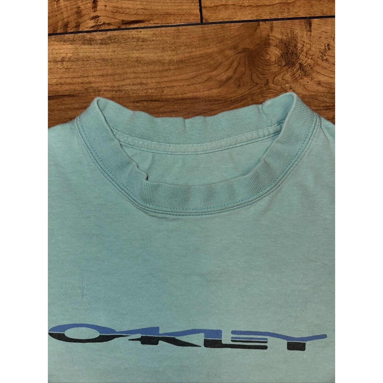 Japanese Brand × Oakley Vintage Oakley Long Sleeve T-Shirt Blue XL 22x27 Y2K Size US XL / EU 56 / 4 - 5 Thumbnail