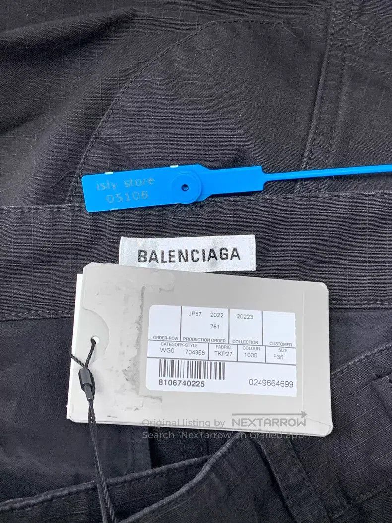 Balenciaga Balenciaga Solid Color Button Zipper Cargo A-Line Skirt Size 35" - 5 Thumbnail