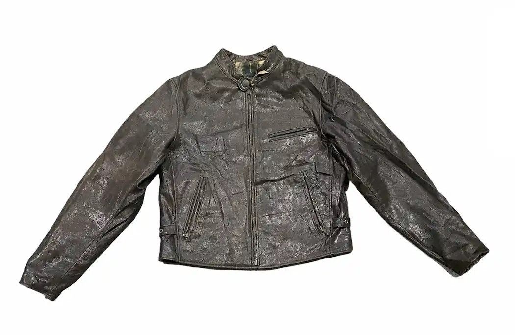 Harley Davidson VINTAGE HARLEY DAVIDSON BIKER LEATHER JACKET Size US M / EU 48-50 / 2 - 1 Thumbnail
