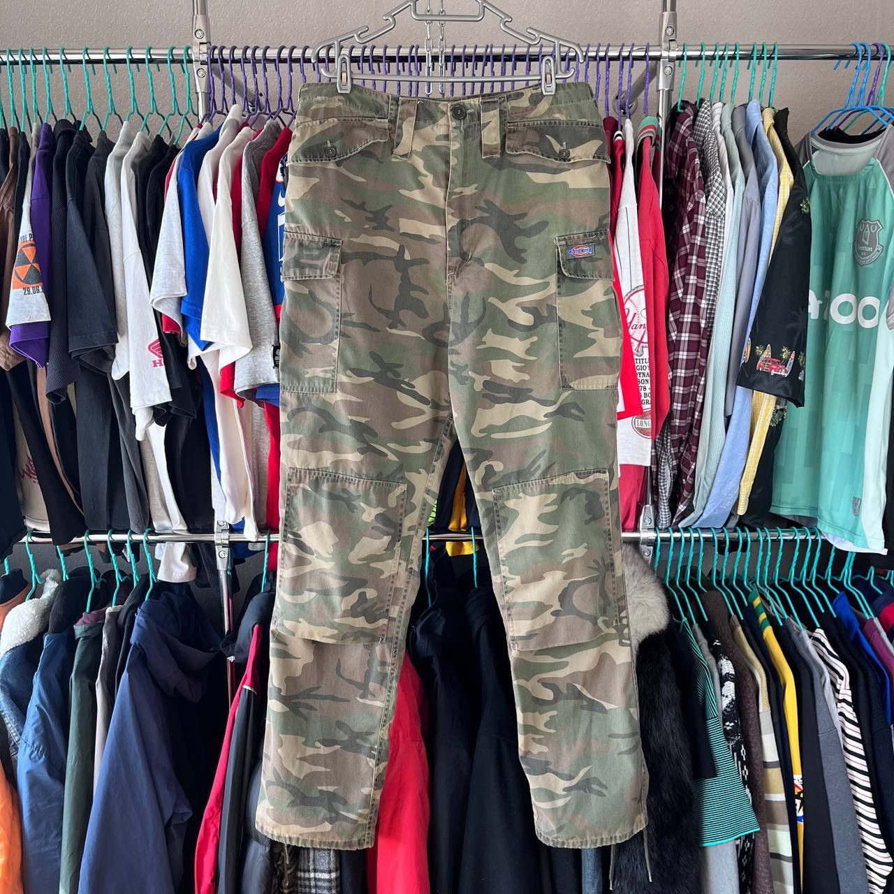 Dickies × Vintage Dickies Military Camo Cargo Work Pants Double Knee Rap SK8 Size US 36 / EU 52 - 2 Thumbnail