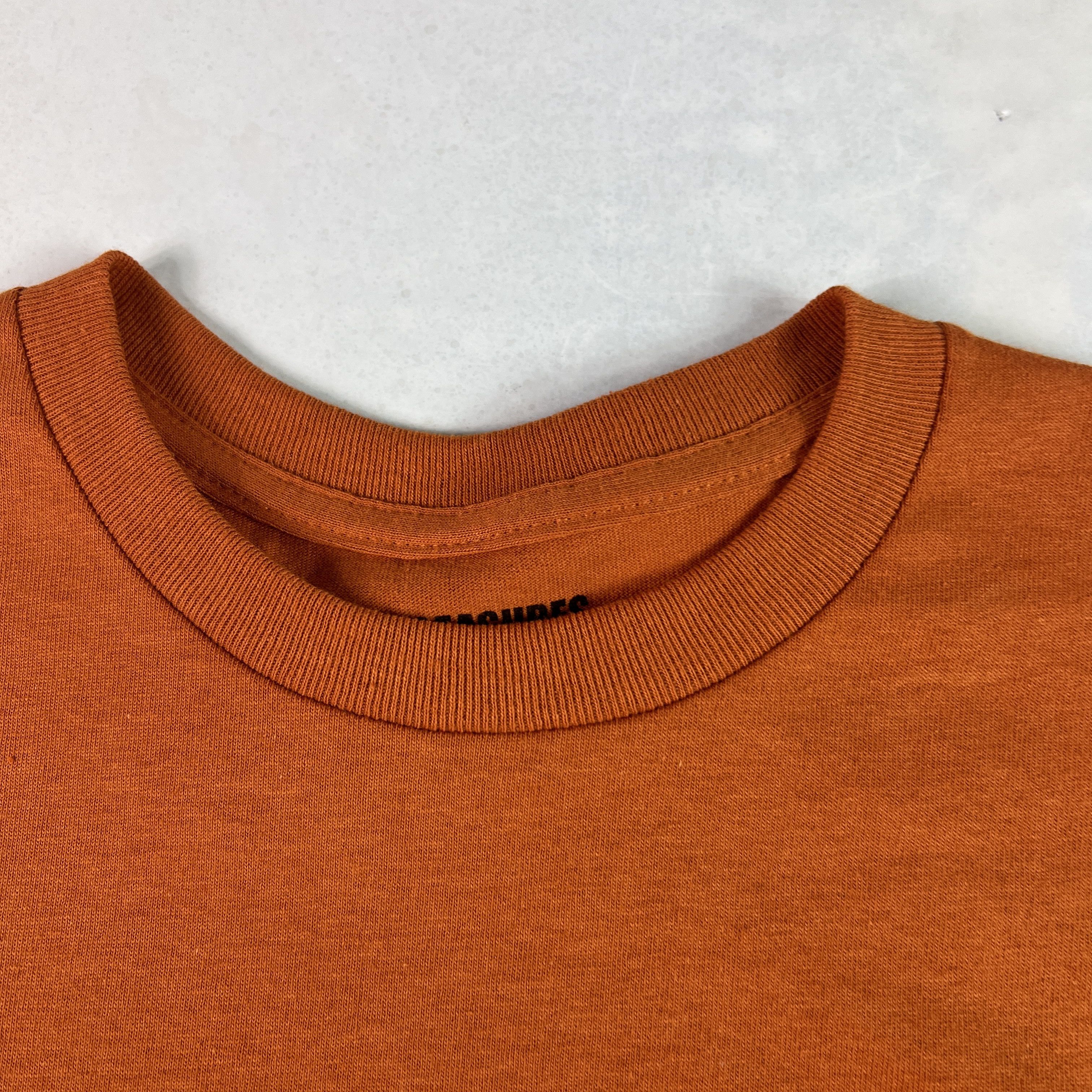 Pleasures Pleasures Shirt Orange Faded Crumble Big Logo Tee Size US M / EU 48-50 / 2 - 3 Thumbnail