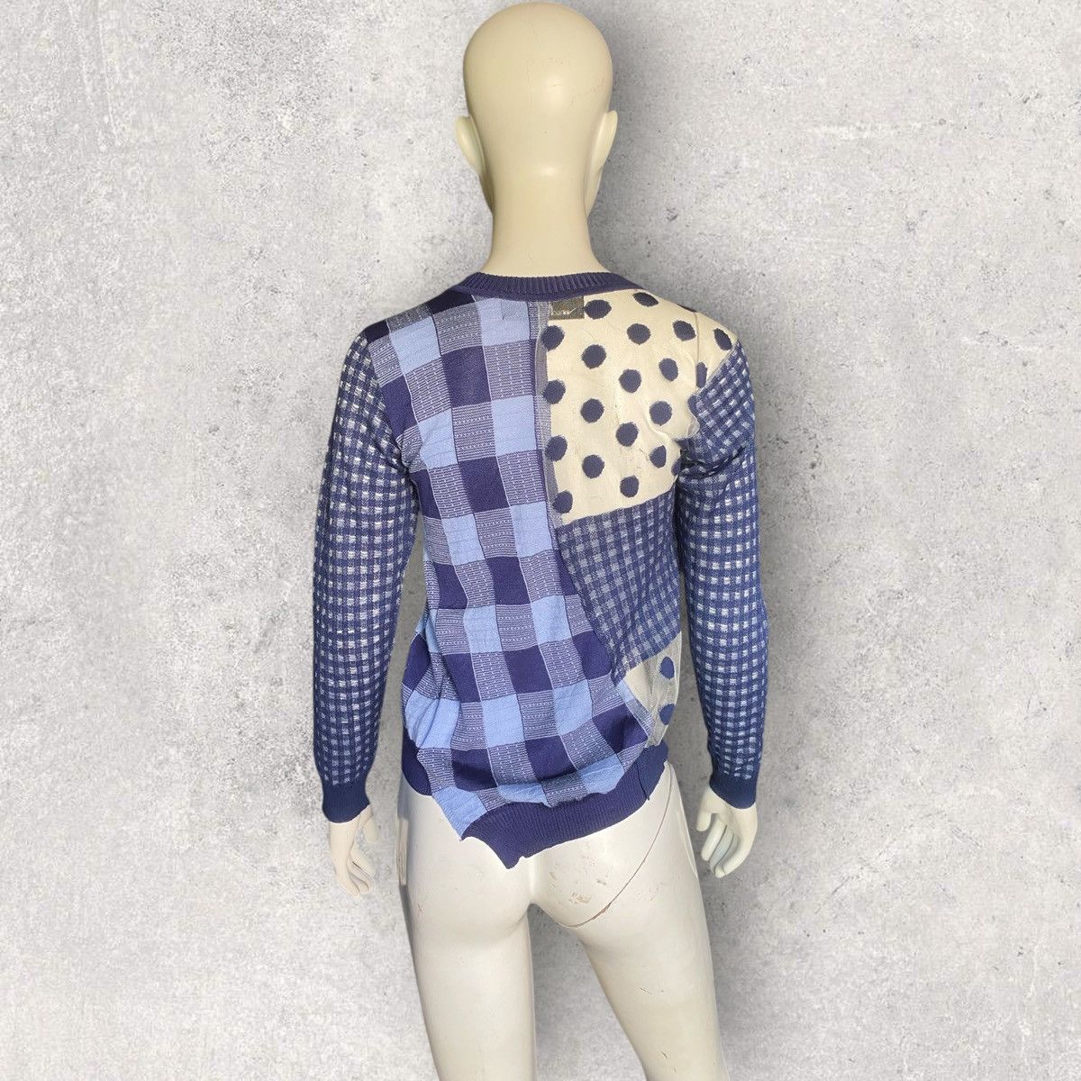 Comme des Garcons Tricot CDG Asymmetric Mix Fabric Cardigan Size S / US 4 / IT 40 - 5 Thumbnail
