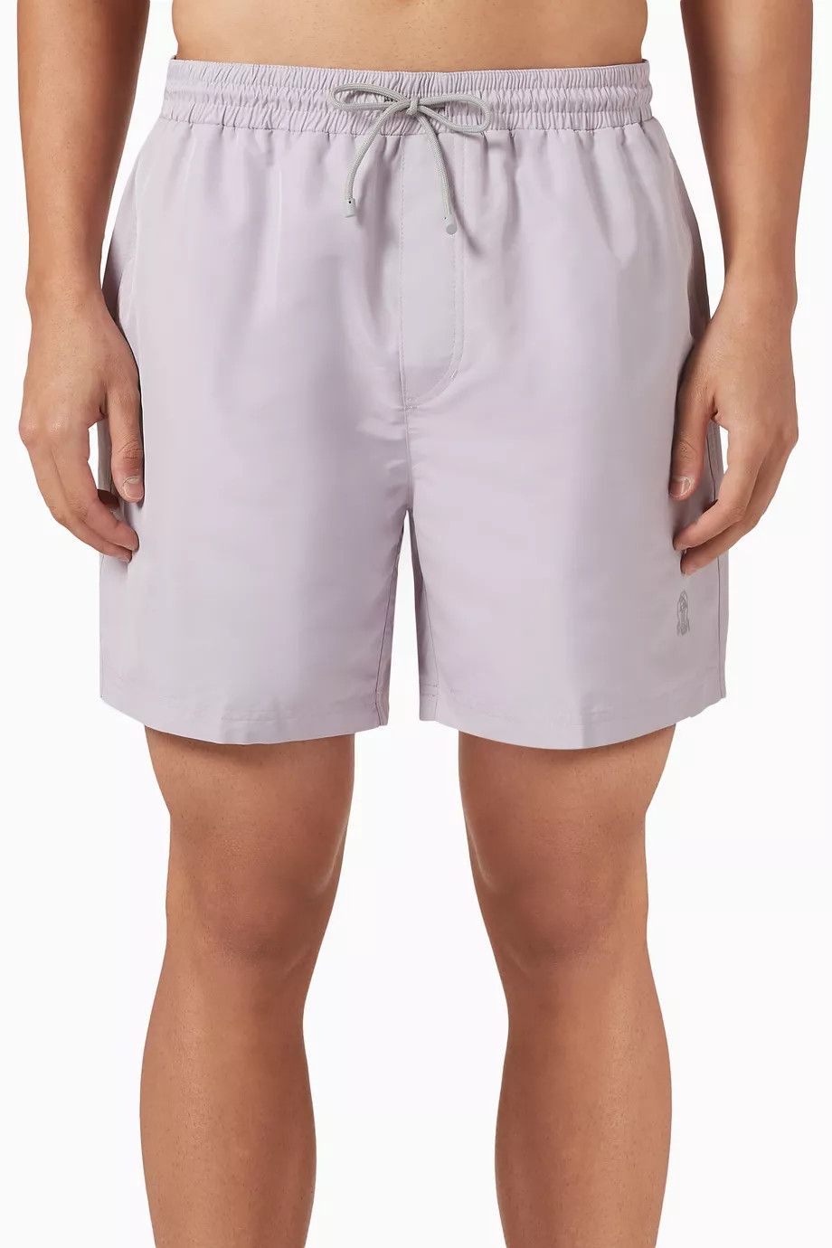 Brunello Cucinelli o1s1wg110526 Logo Swim Shorts in Light purple Size US 32 / EU 48 - 1 Thumbnail