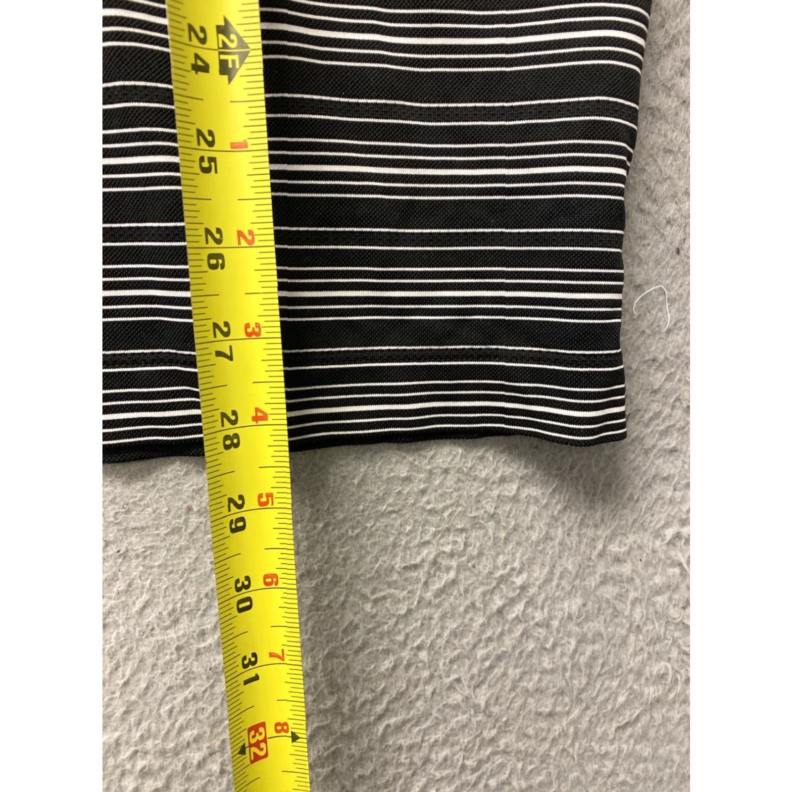 Nike Nike Polo Shirt Adult Large Black White Stripes DriFit Golf Mens /39-82 Size US L / EU 52-54 / 3 - 6 Thumbnail