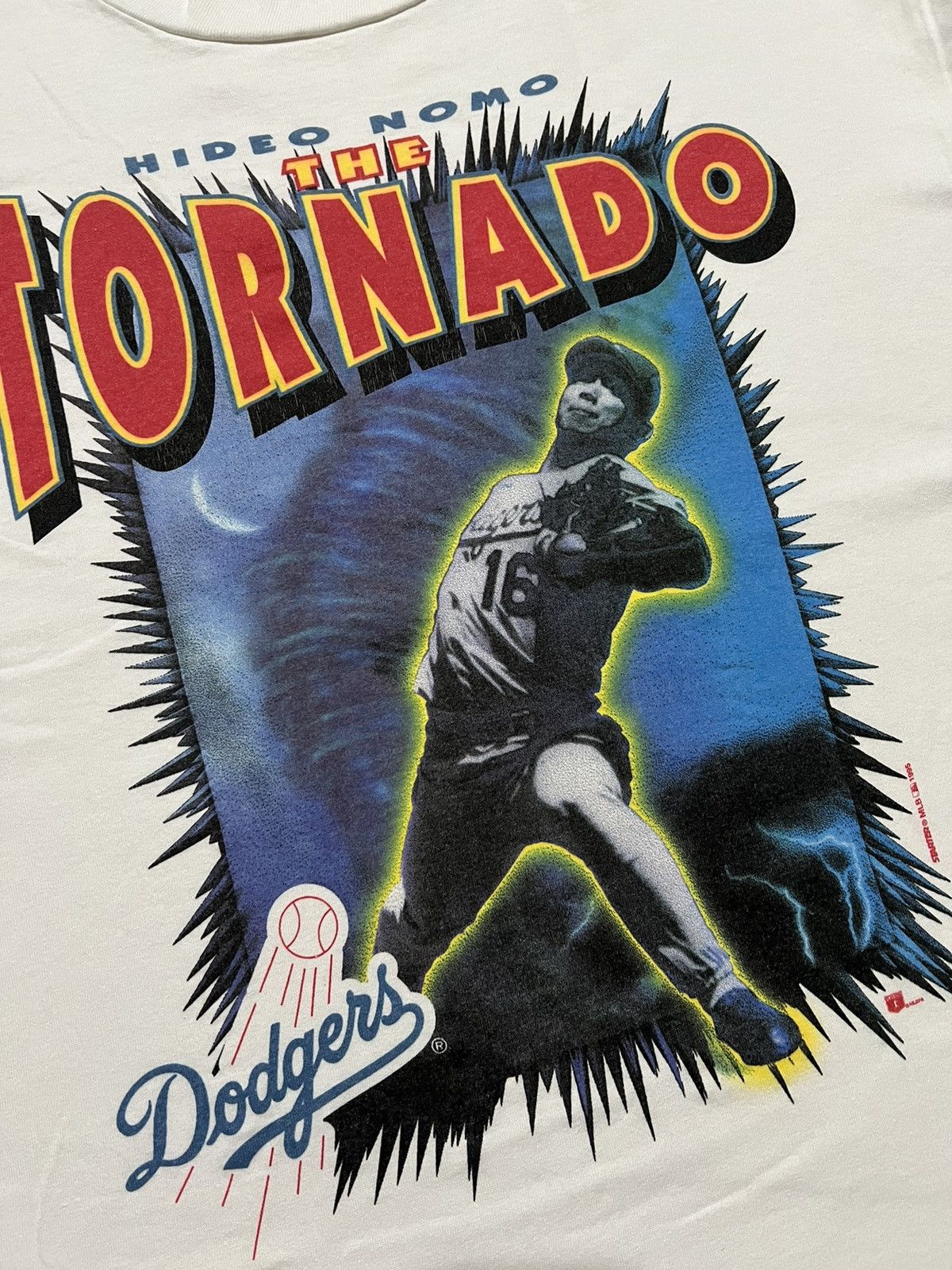 MLB × Starter Vintage 90's MLB LA DODGERS Hideo Nomo THE TORNADO Size US L / EU 52-54 / 3 - 2 Thumbnail