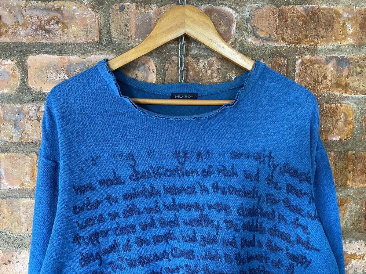 20471120 1990s MILKBOY Poem Punk SICK distressed Size US L / EU 52-54 / 3 - 4 Thumbnail