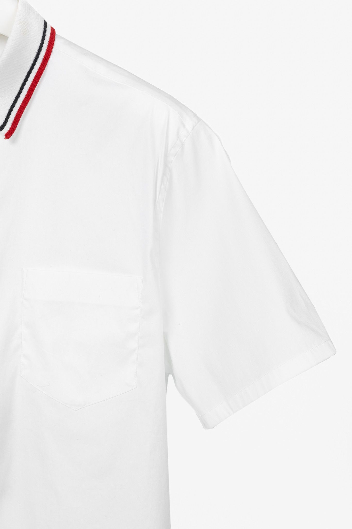 Prada Prada Popeline Stretch Stripe-Collar Button Shirt Size US M / EU 48-50 / 2 - 7 Thumbnail