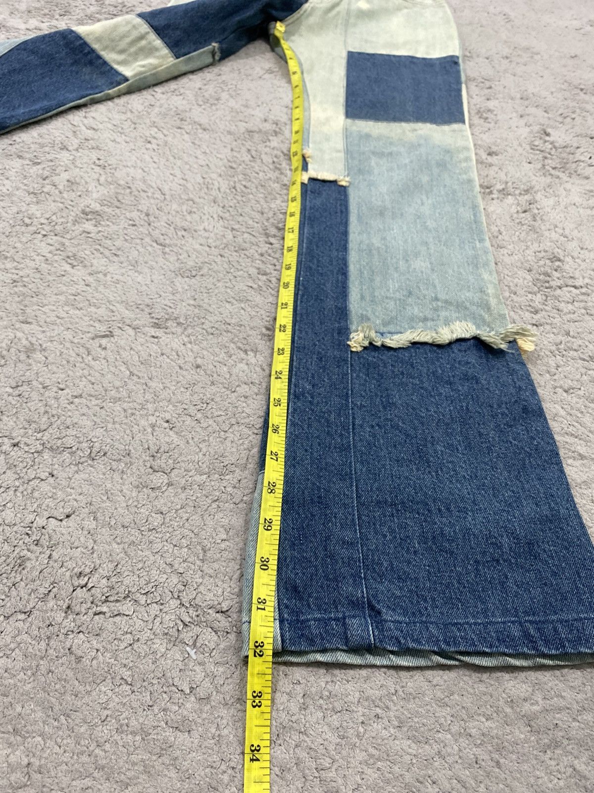 Kapital The Hipsite Patcwork Distressed Flare Denim Kapital Hysteric Size US 28 / EU 44 - 24 Thumbnail