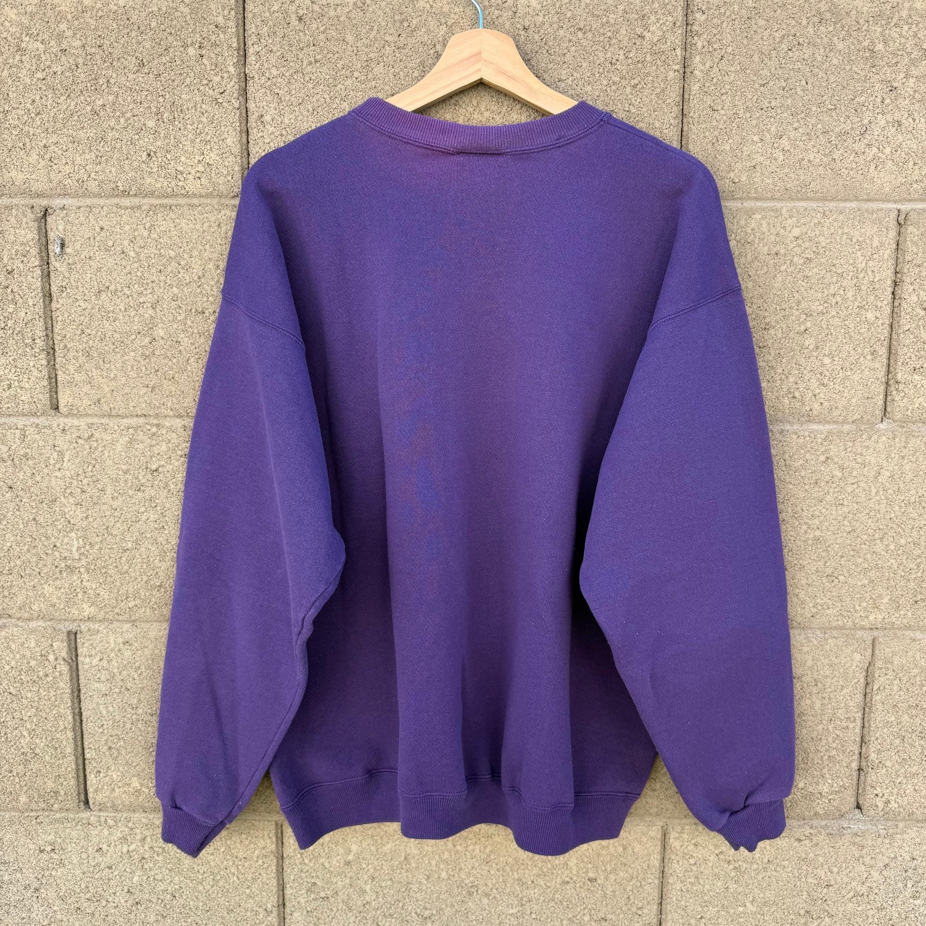 Hanes 90's Hanes Signature Collection Faded Purple Crewneck Sweats Size US L / EU 52-54 / 3 - 2 Thumbnail