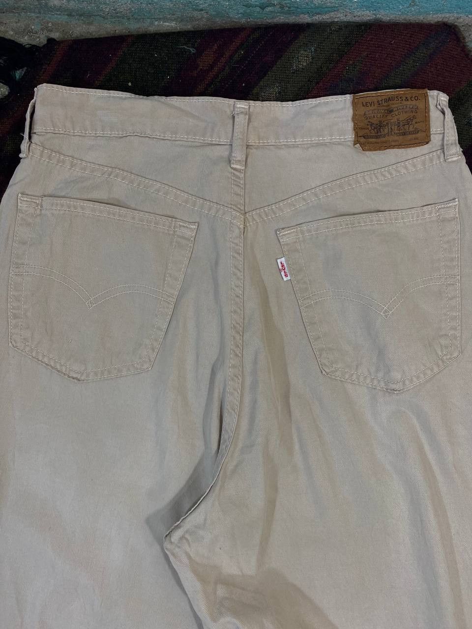 Levi's vintage levis 520 white tab slack denim nice design Size US 30 / EU 46 - 3 Thumbnail