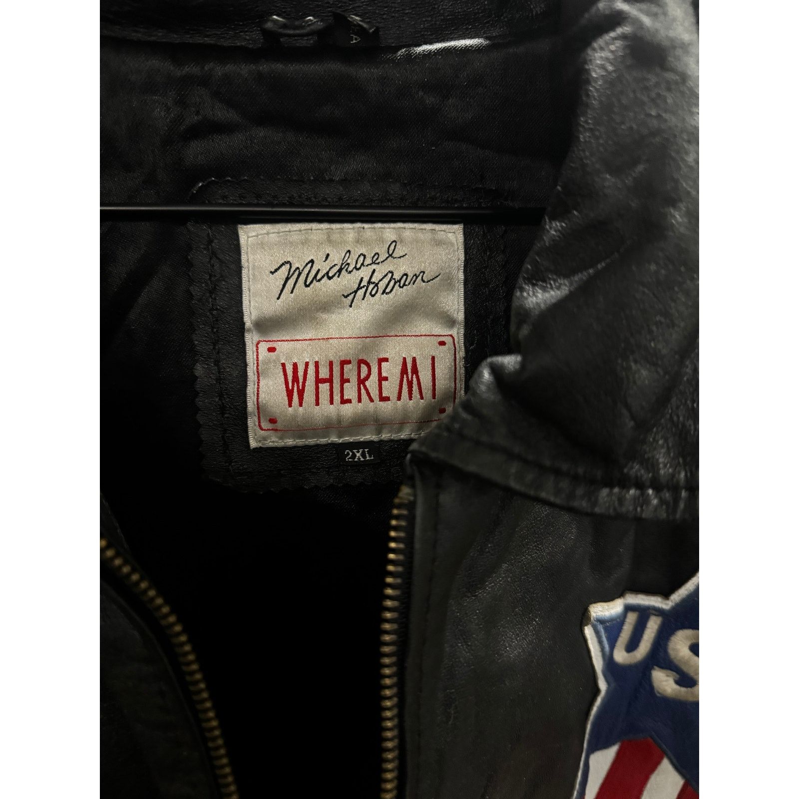 Michael Hoban Leather USA Jacket Size US XXL / EU 58 / 5 - 4 Thumbnail