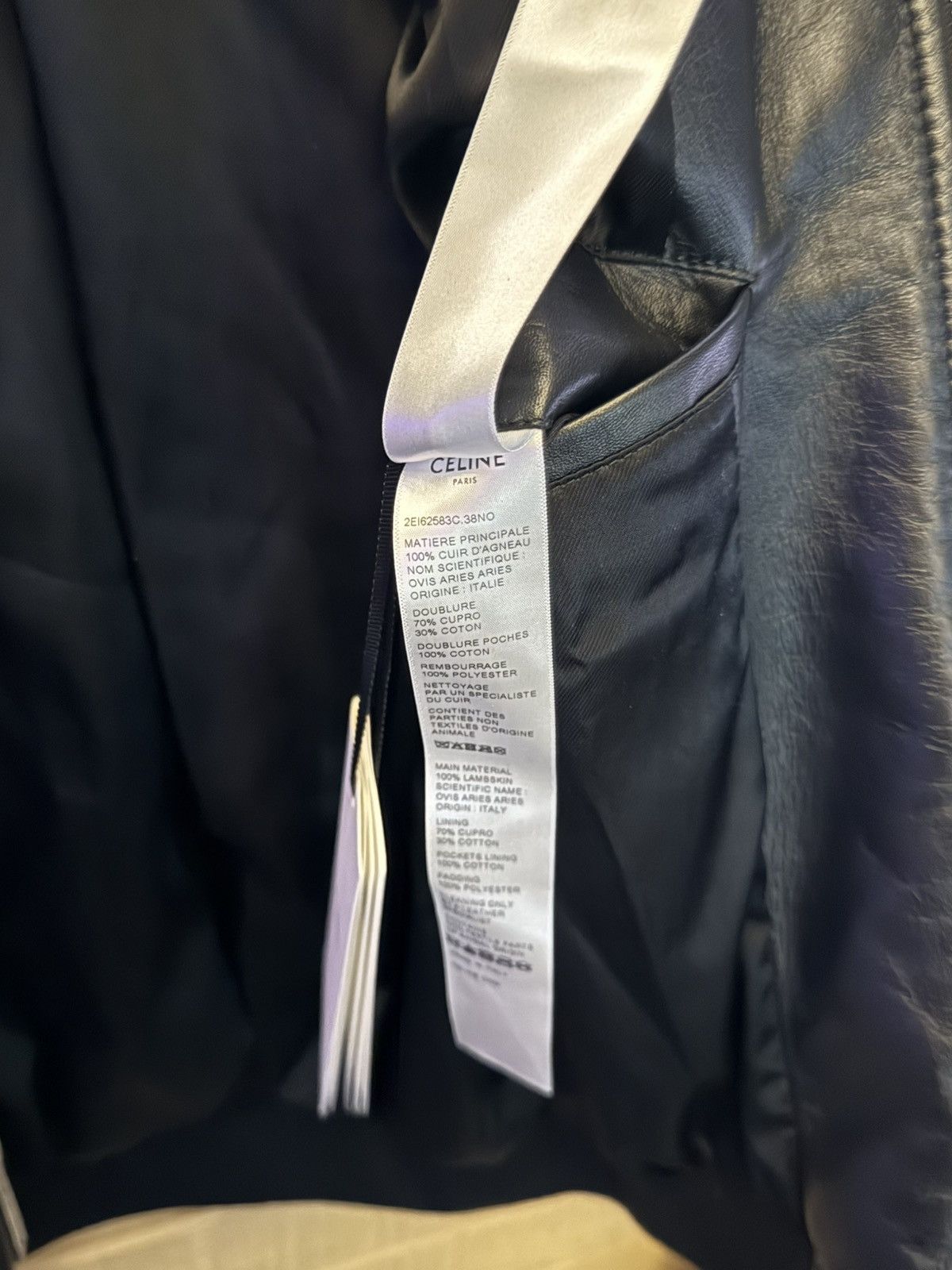 Celine CELINE TRIOMPHE BOMBER JACKET IN SOFT LAMBSKIN Size US S / EU 44-46 / 1 - 13 Thumbnail