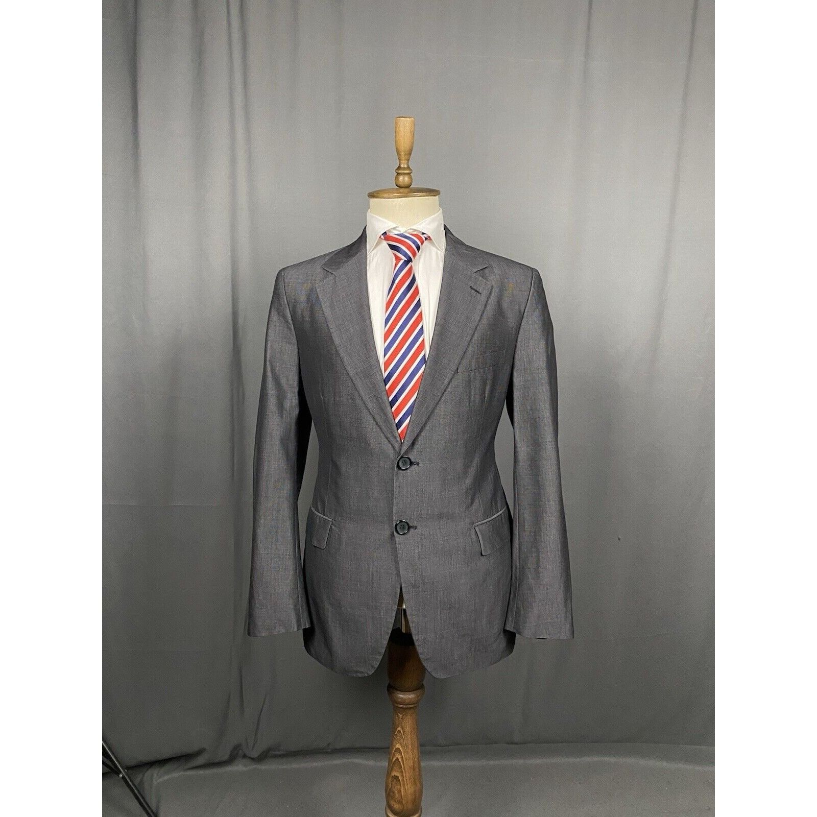 Prada Prada Men's Gray Wool Blazer Sportcoat Jacket Size 52R Size 52R - 3 Thumbnail