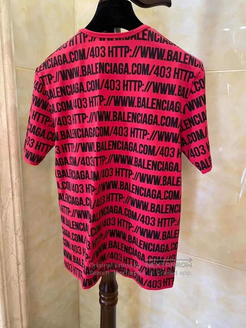 Balenciaga Balenciaga Red T-Shirt Size US XL / EU 56 / 4 - 2 Thumbnail