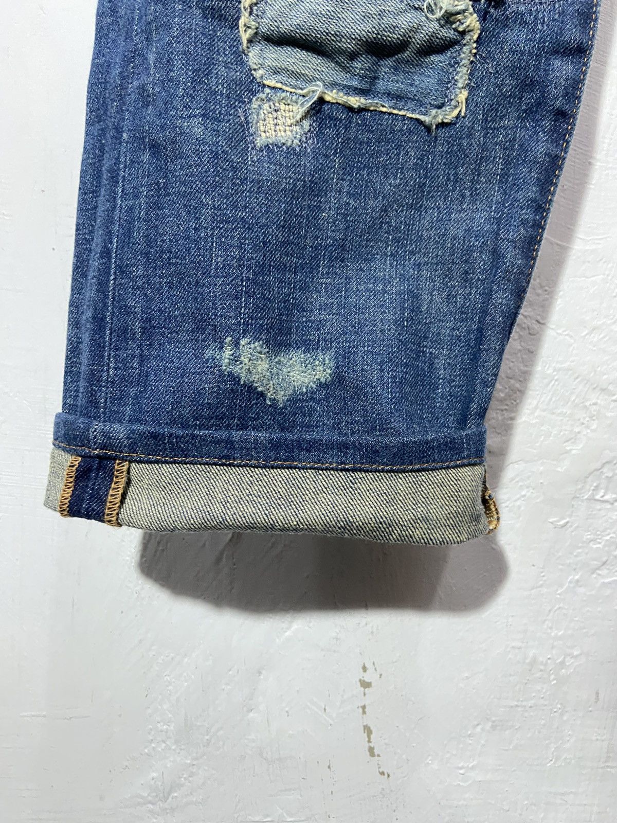 Denim & Supply Ralph Lauren Denim & Supply Ralph Lauren Distressed Denim Patchwork Jeans Size US 32 / EU 48 - 14 Thumbnail