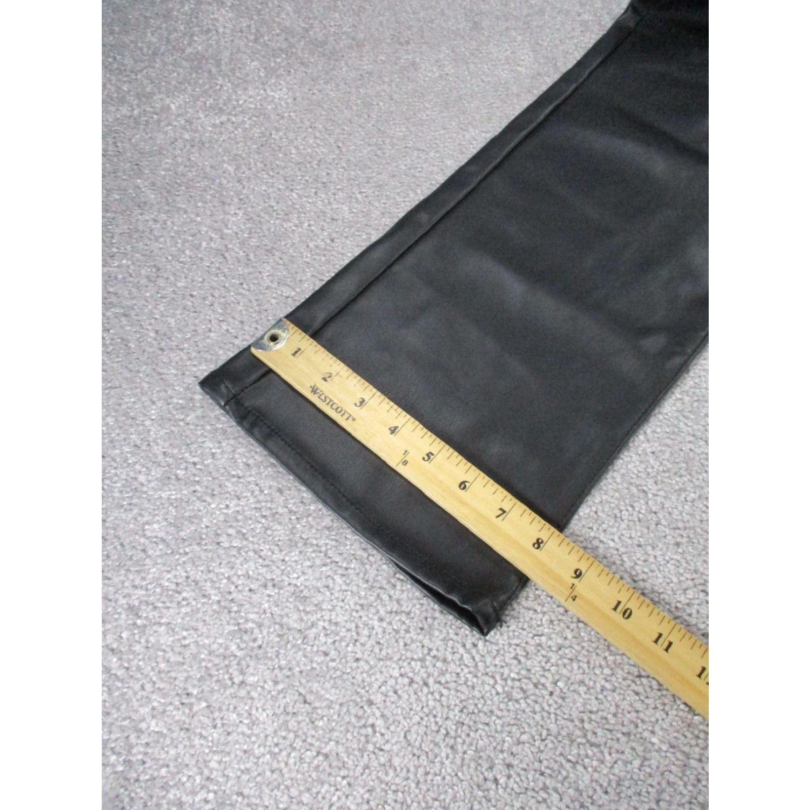 Zara Zara Pants Womens 8 Black Faux Leather Straight Leg Dress Pants Mens? (Wait) Size 30" / US 8 / IT 44 - 5 Thumbnail