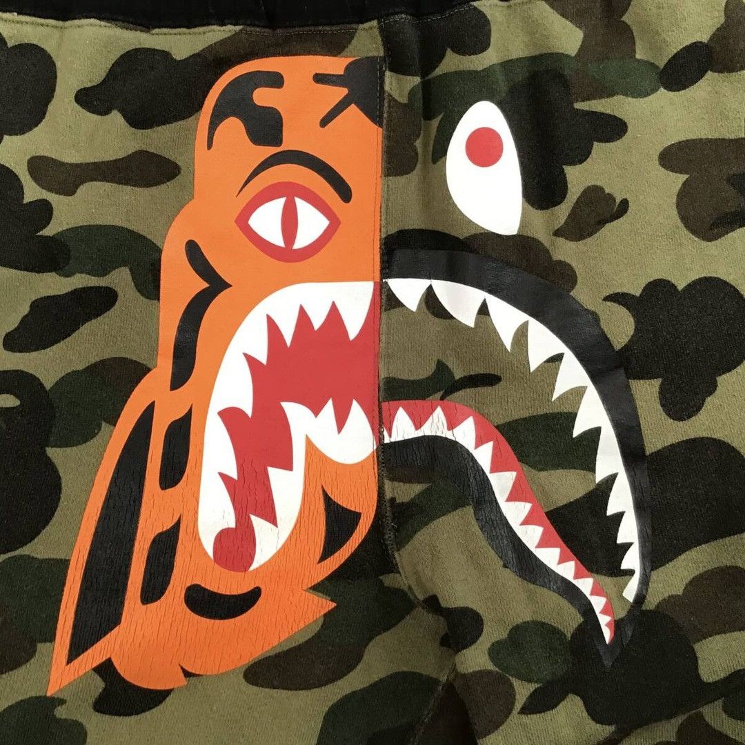 Bape BAPE 1st camo green Tiger Shark Sweat Cargo Pants ★size M Size US 32 / EU 48 - 5 Thumbnail