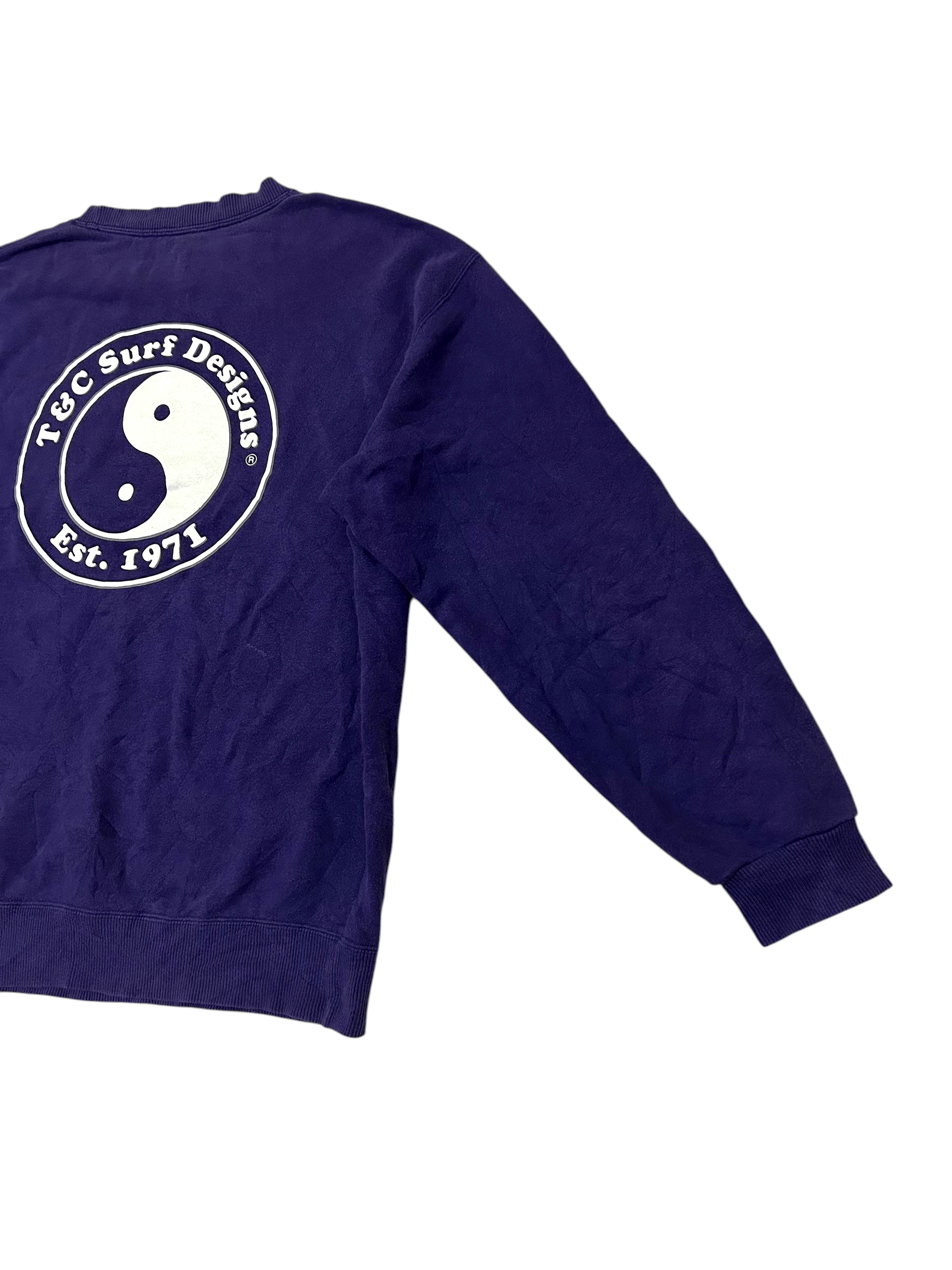 Vintage Vintage T&C Surf Design Yin Yang Sweatshirts Size US L / EU 52-54 / 3 - 8 Thumbnail