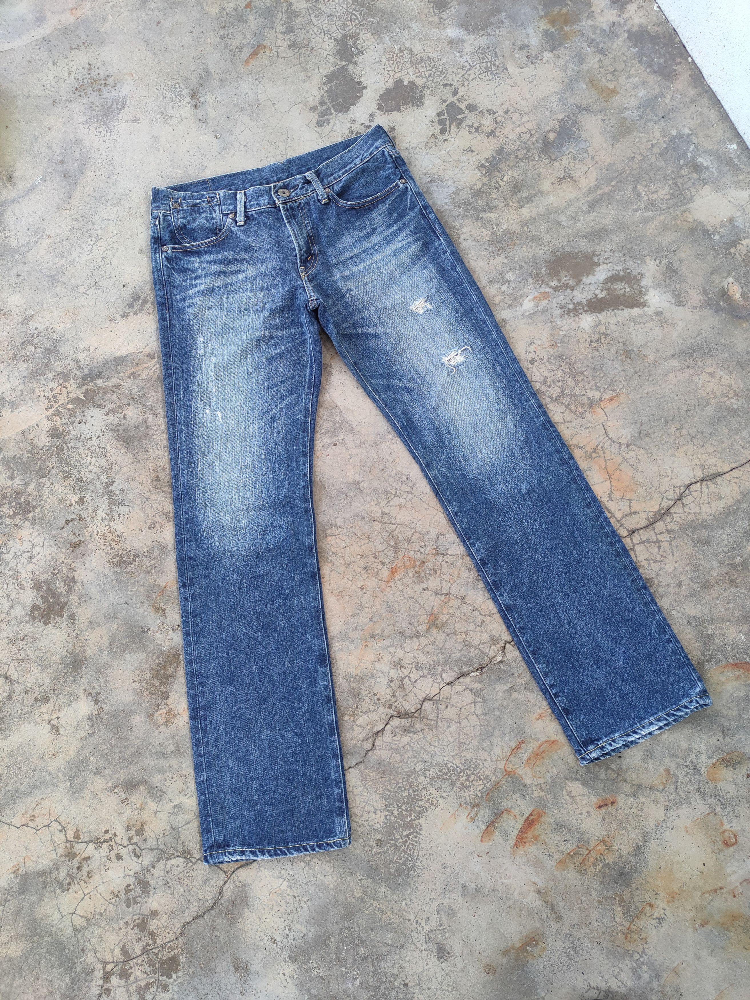 Levi's Vintage Clothing W32 VINTAGE LEVI'S 502 FADED RIPPED JEANS DENIM PANTS Size US 32 / EU 48 - 2 Thumbnail