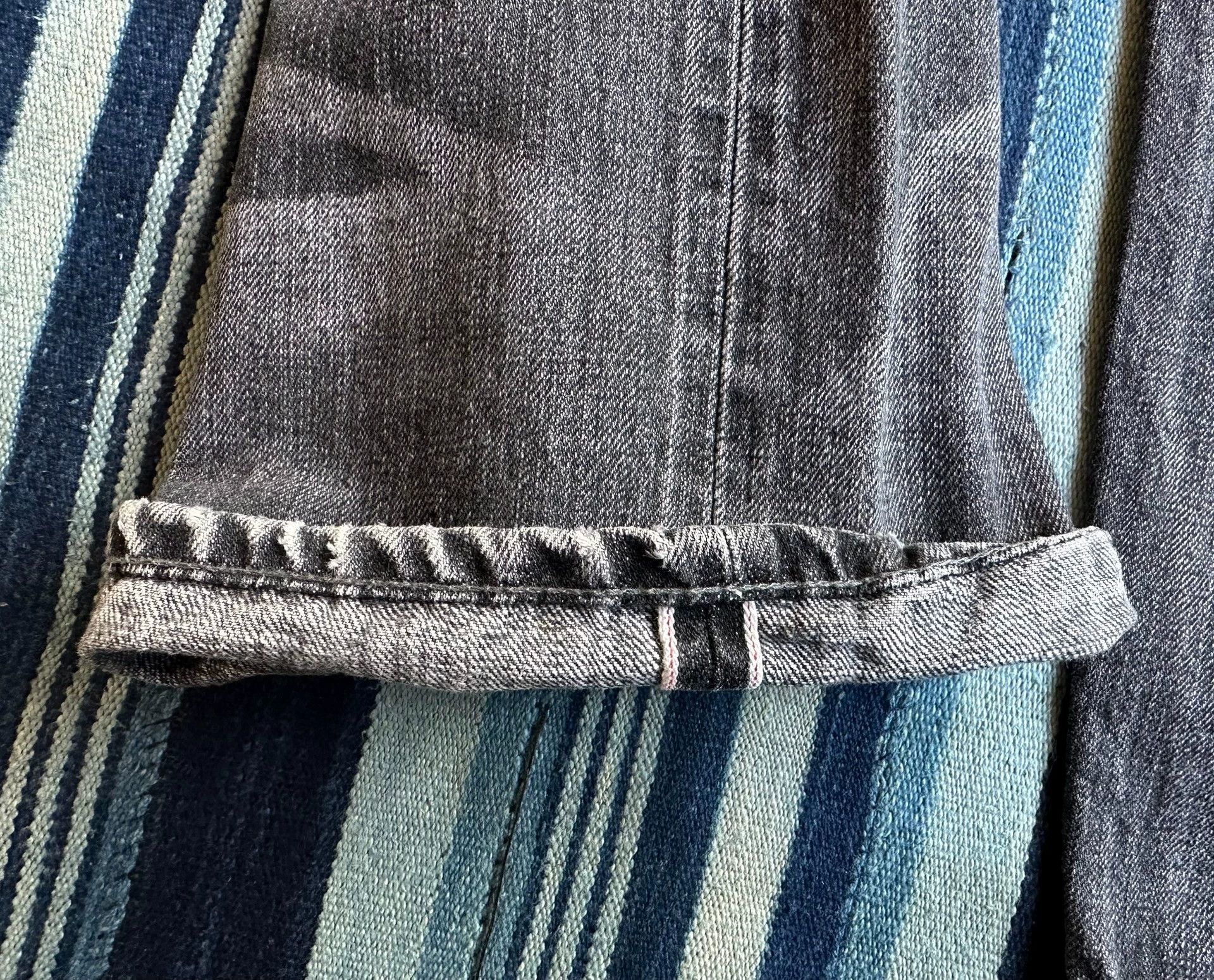 Neighborhood NBHD ANCHOR SAVAGE Blue Blade H.Wash Selvedge MID XL Jeans Size US 36 / EU 52 - 7 Thumbnail