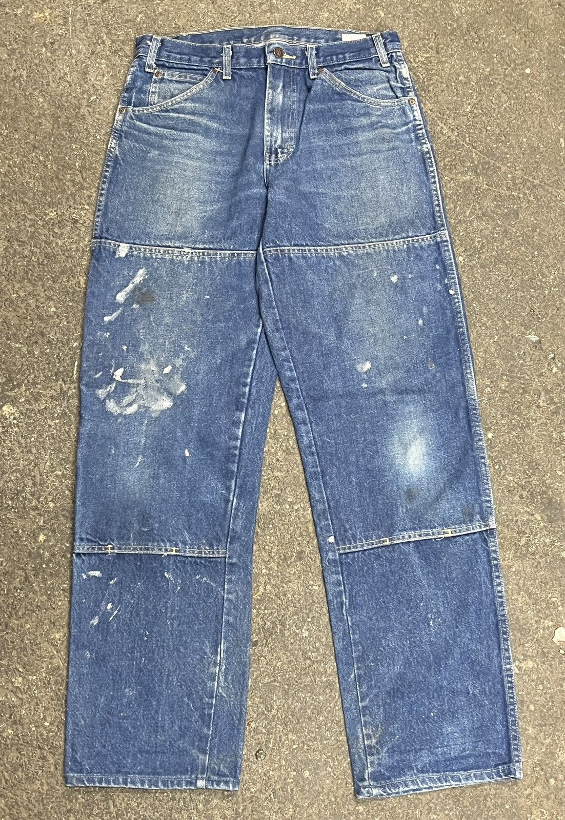 Dickies × Vintage Double knee dickies pants y2k skater workwear thrashed rare Size US 32 / EU 48 - 1 Thumbnail