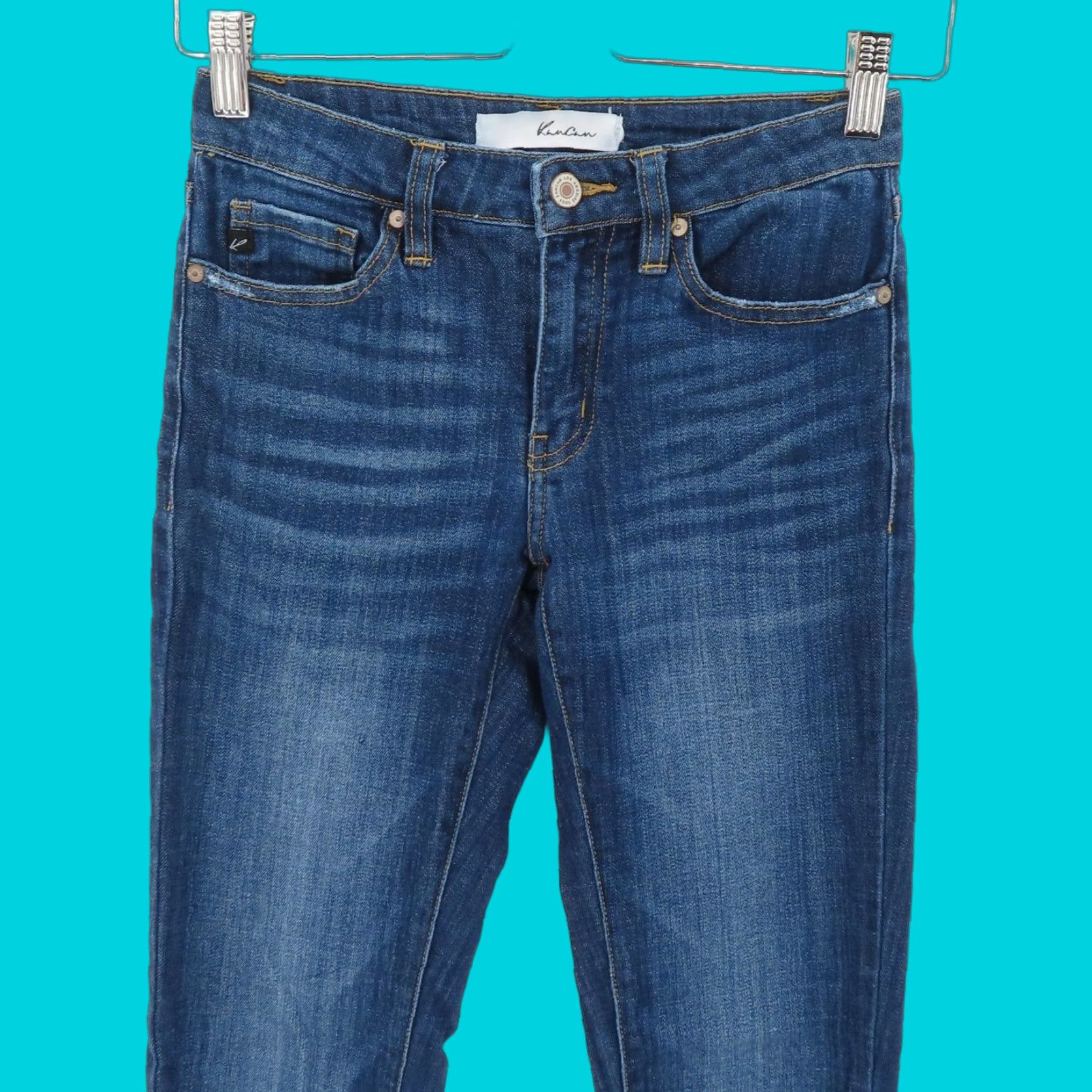 Vintage **Womens Skinny Distressed Blue Denim Jeans 33013** User: **Womens Skinny Distressed Blue Denim Jeans Style 33013** Size 42" / US 20 - 1 Thumbnail