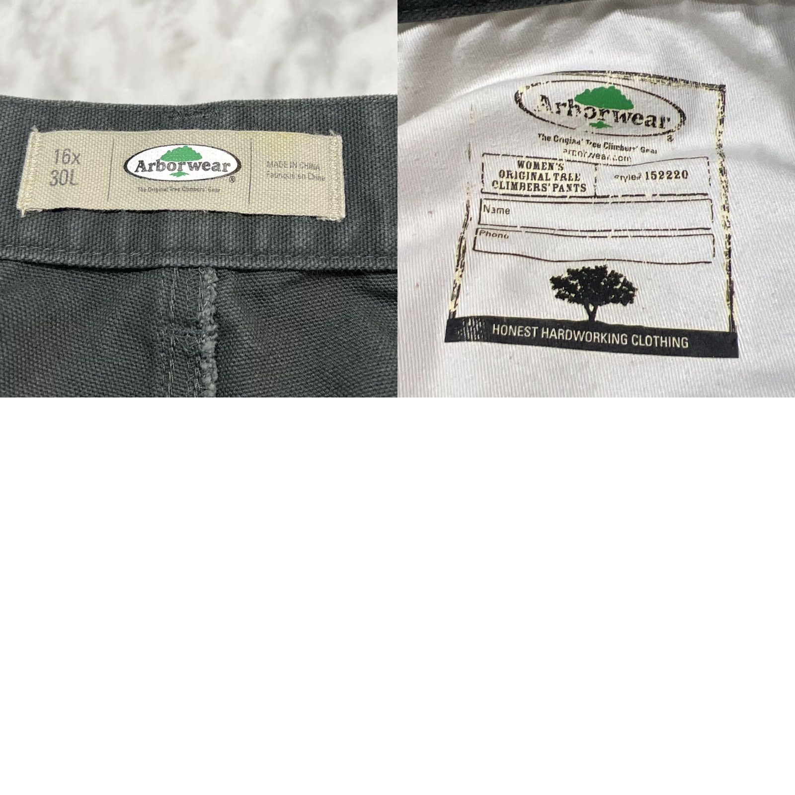 Vintage VINTAGE Arborwear Double Knee Women’s Pant Size 16 Style 152220 Shortened 27” Dark Green Size 38" / US 16 / IT 52 - 10 Thumbnail