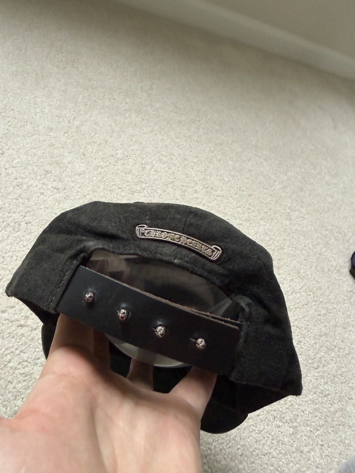Chrome Hearts CH SUEDE CAP Size ONE SIZE - 1 Thumbnail
