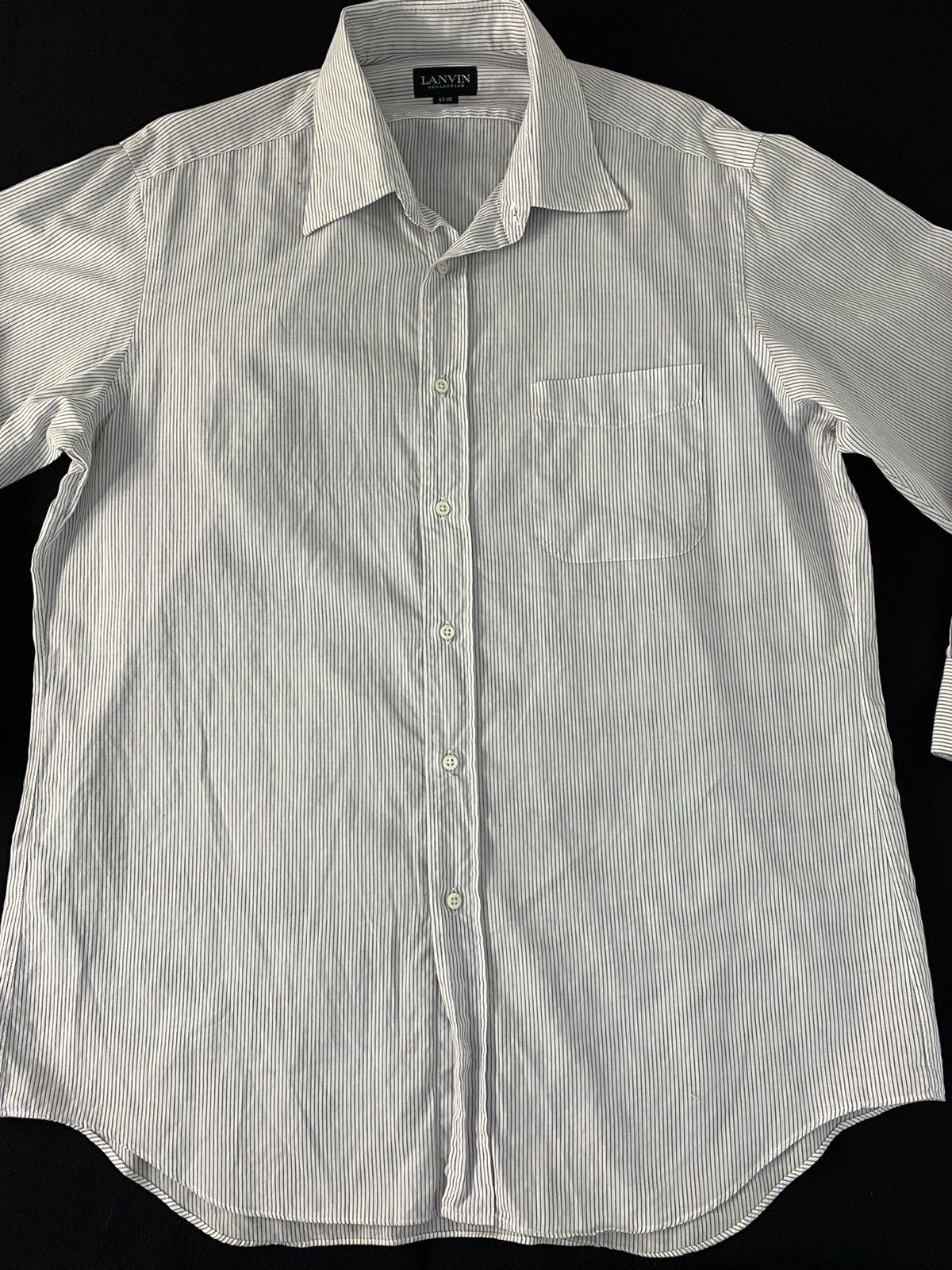 Lanvin Hype Lanvin Collection Striped Simple Button Up Office Wear Size US XL / EU 56 / 4 - 3 Thumbnail