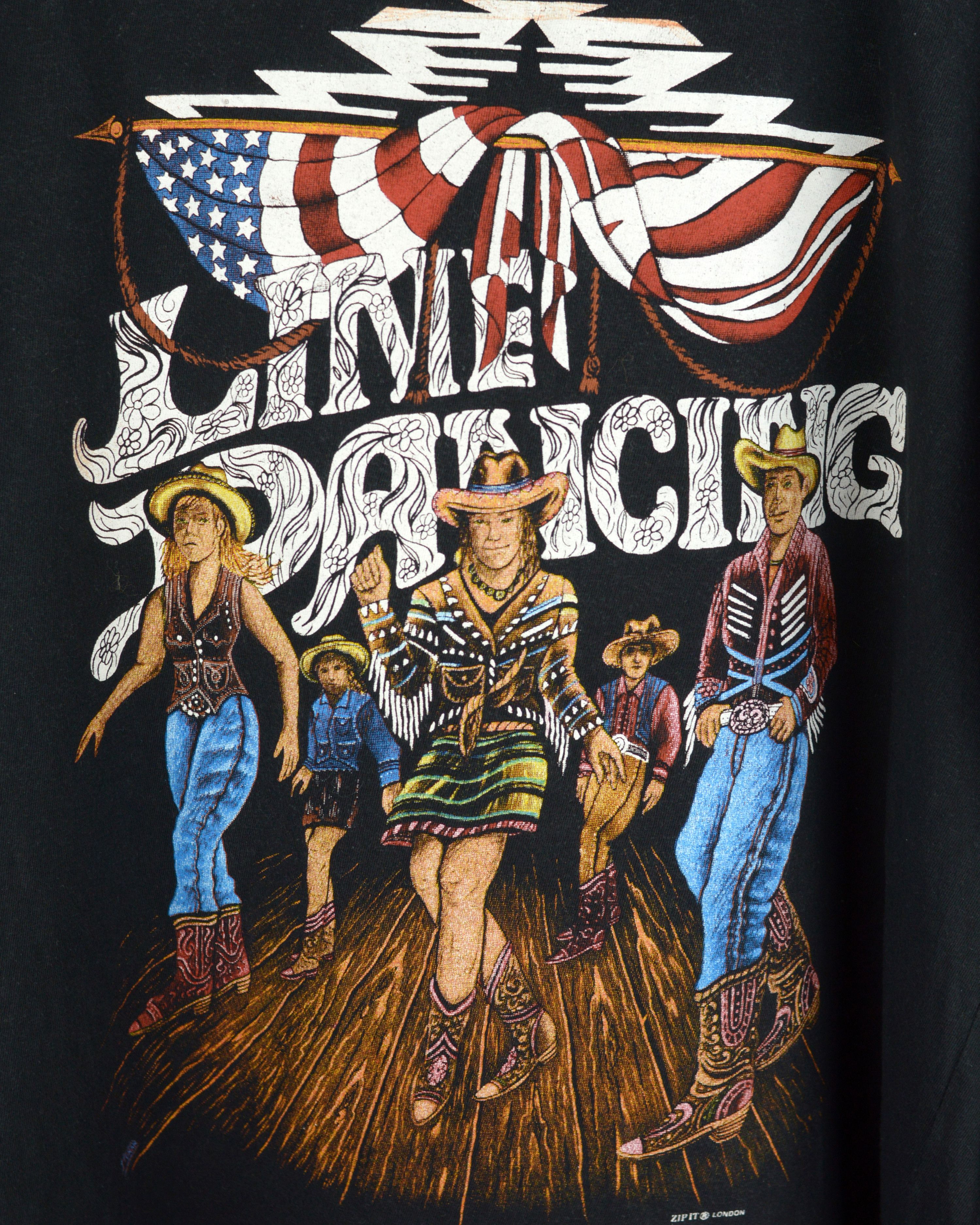 Vintage Vintage Line Dance Cowboy 90s t shirt Size US XL / EU 56 / 4 - 2 Thumbnail