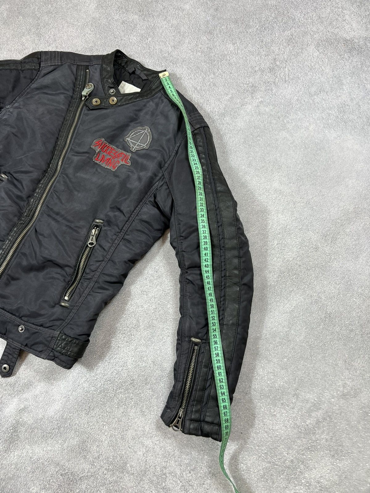 Diesel VTG Yohji Yamamoto Style Cropped Kanye Boxy Jacket Size US S / EU 44-46 / 1 - 19 Thumbnail