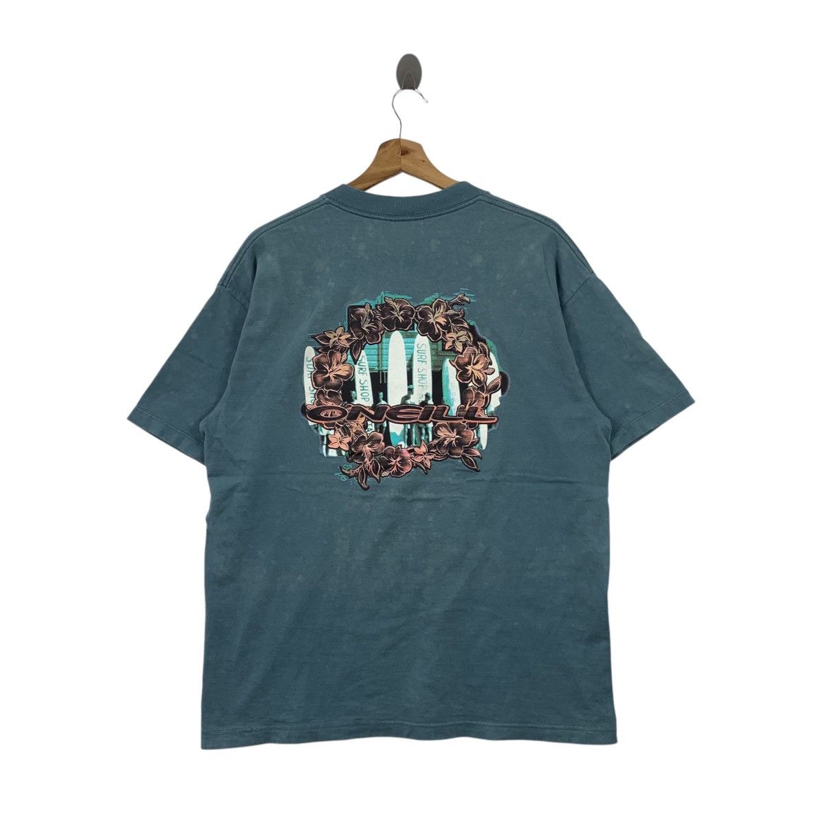 O'Neill × Vintage Vintage 90s ONEILL Surfing Tee Shirt Size US L / EU 52-54 / 3 - 1 Thumbnail