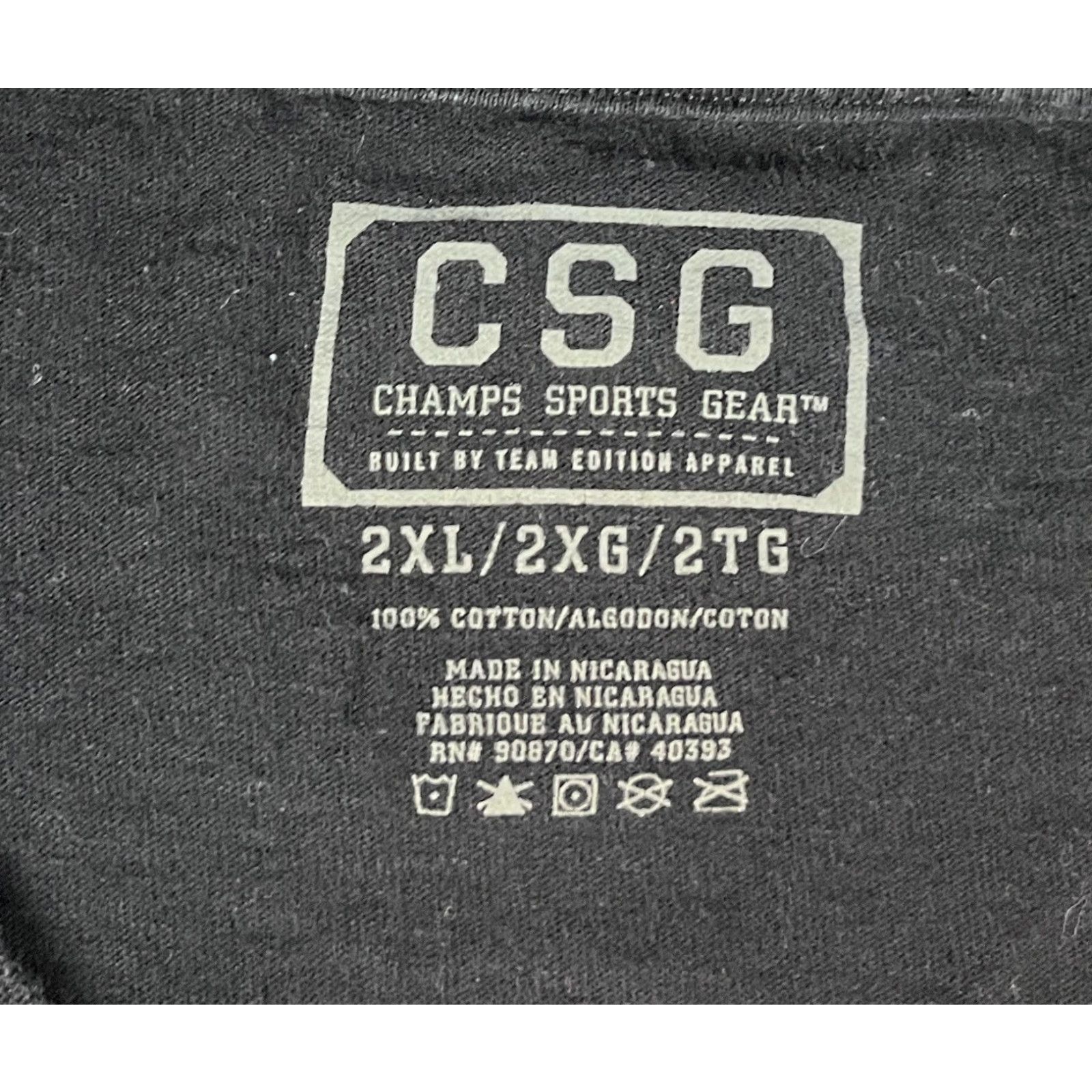Vintage VINTAGE Men’s Mighty Oregon Graphic T-Shirt CSG Champs Sports Gear College 2XL Black Cotton Short Sleeve Crew Neck Size US XXL / EU 58 / 5 - 4 Thumbnail