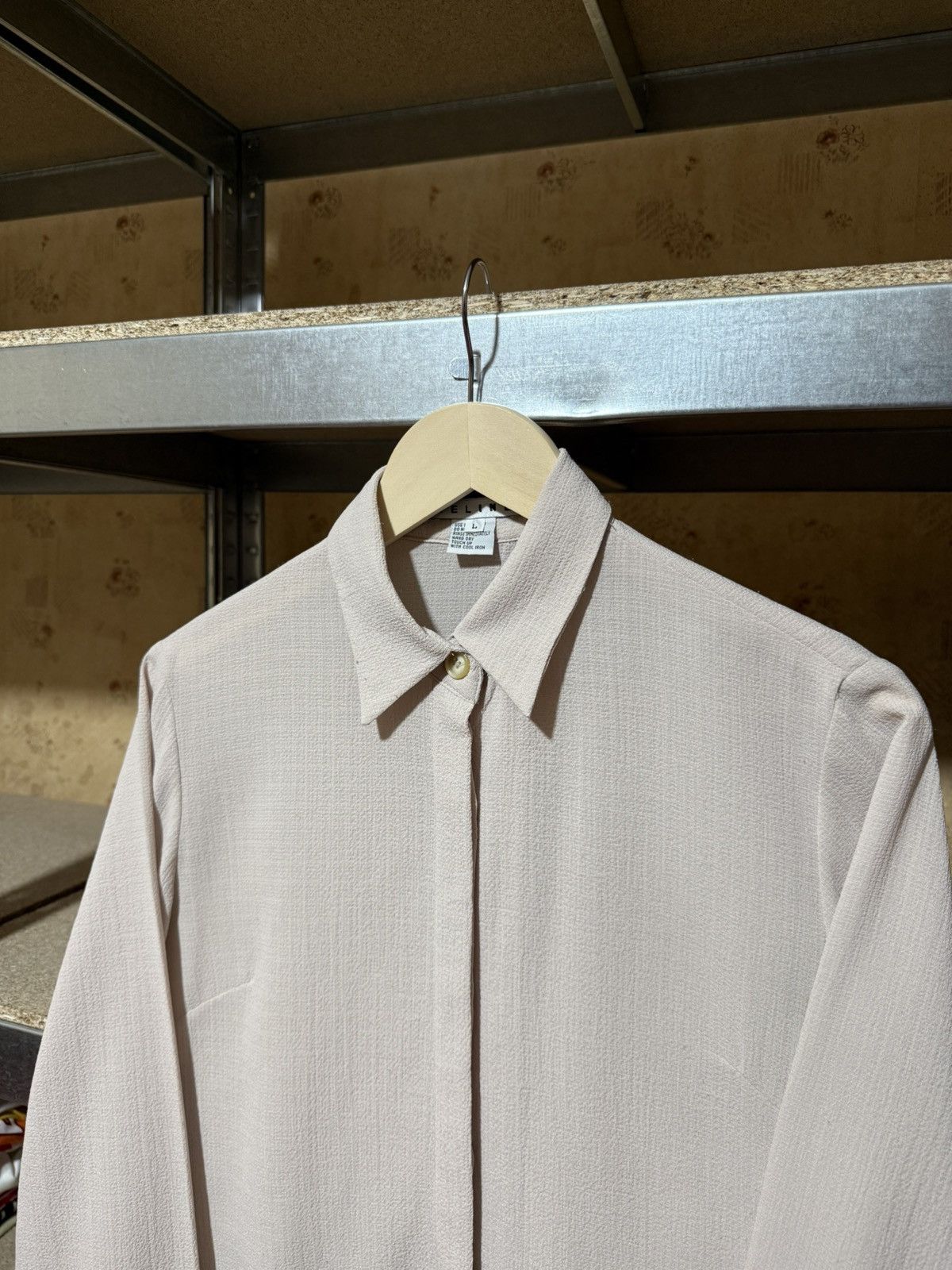Celine × Designer Rare Luxury Vintage Button Blouses Celine Street Fashion Size L / US 10 / IT 46 - 3 Thumbnail