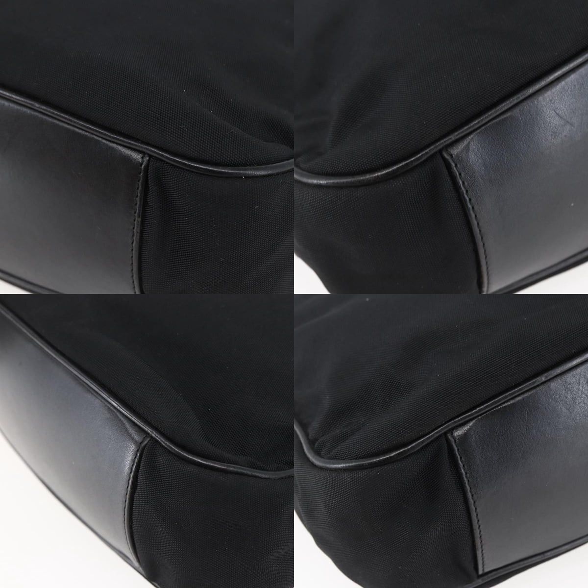 Gucci GUCCI Bamboo Hand Bag Nylon Black Silver 001 1638 001 1638 Size ONE SIZE - 10 Thumbnail