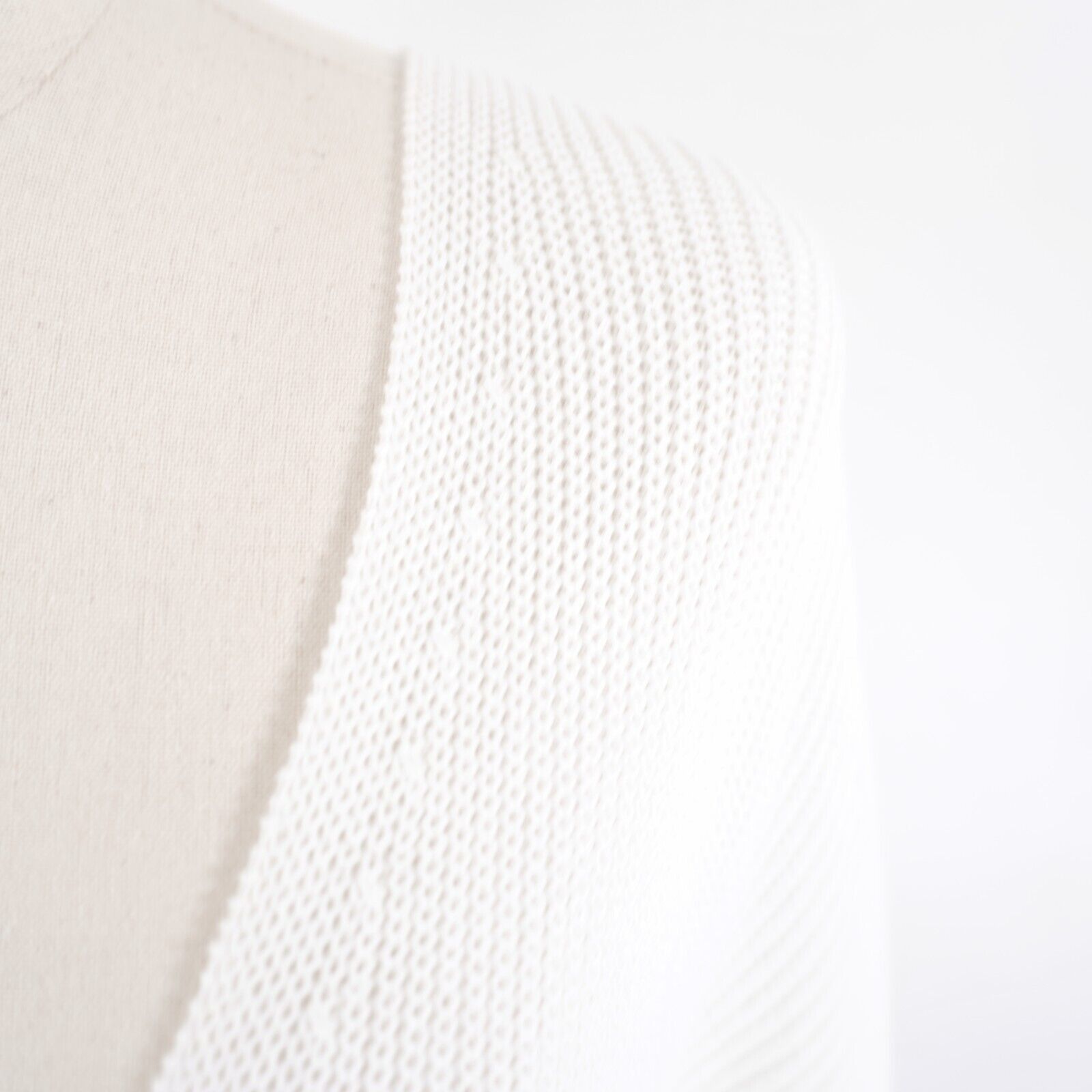 Express Express White White Knit Sweater Dress Deep V-Neck Small Cot Size S / US 4 / IT 40 - 3 Thumbnail