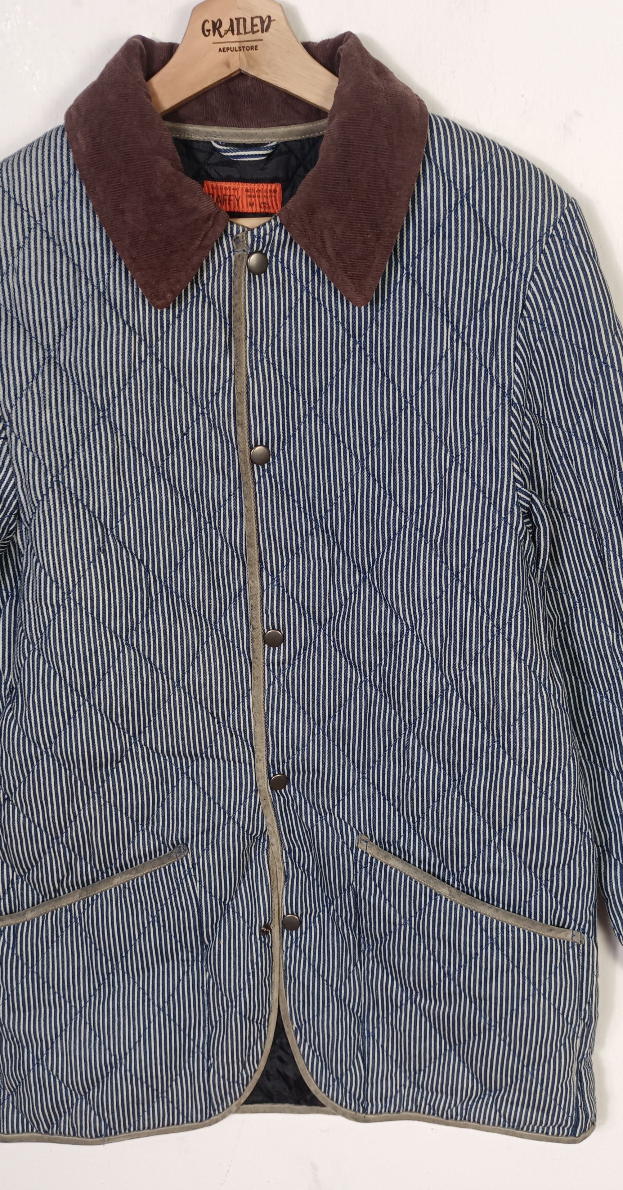 Japanese Brand × Vintage Baffy Hickory Lined Button Chore Jacket Size US M / EU 48-50 / 2 - 8 Thumbnail