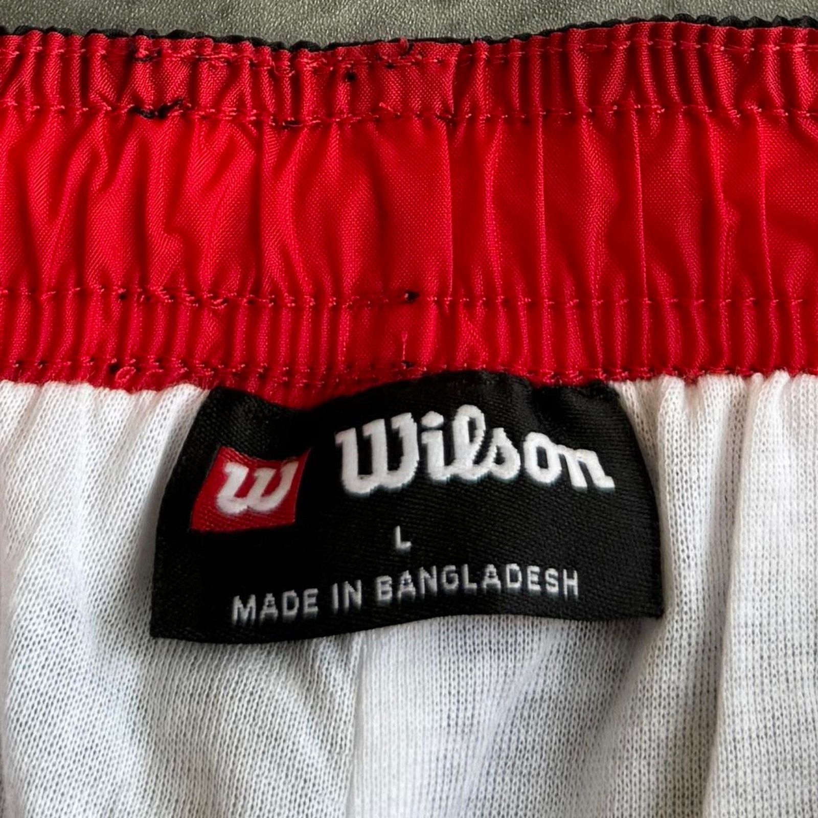 Japanese Brand × Vintage × Wilson Vintage Y2K Baggy Black & Red Grunge Opium Trackpants Size US 34 / EU 50 - 4 Thumbnail