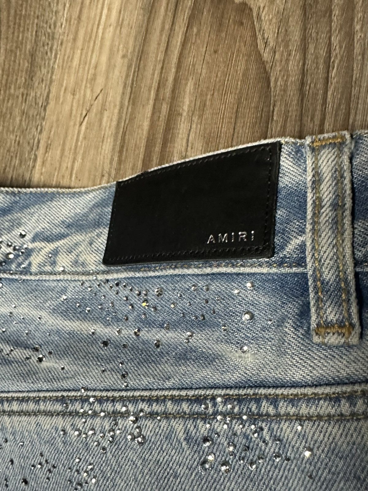 Amiri Amiri Jeans Crystal Embellished Denim Size US 33 - 9 Thumbnail
