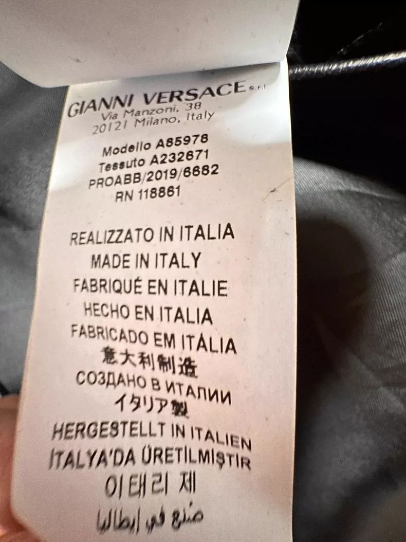 Versace Versace Men's sheepskin biker jacket Size US L / EU 52-54 / 3 - 7 Thumbnail