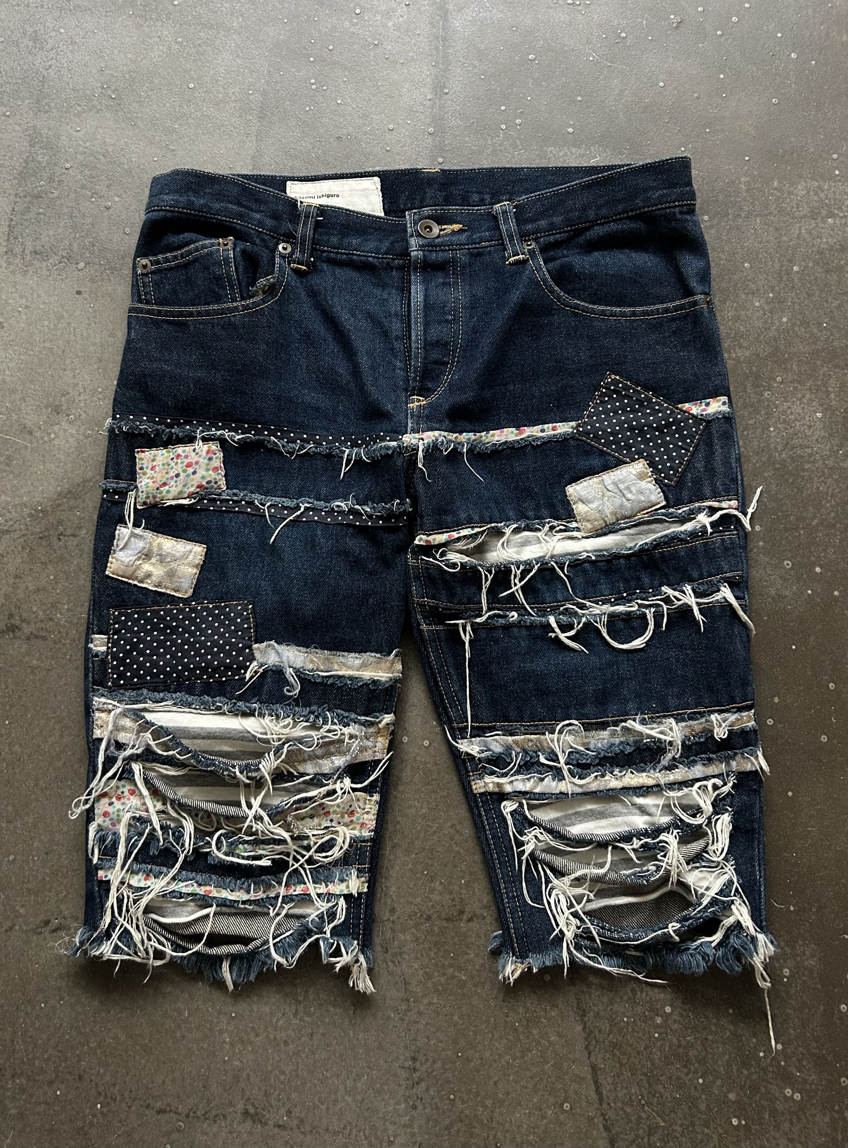 Nozomi Ishiguro Distressed Denim Shorts by Nozomi Ishiguro Size US 34 / EU 50 - 1 Thumbnail