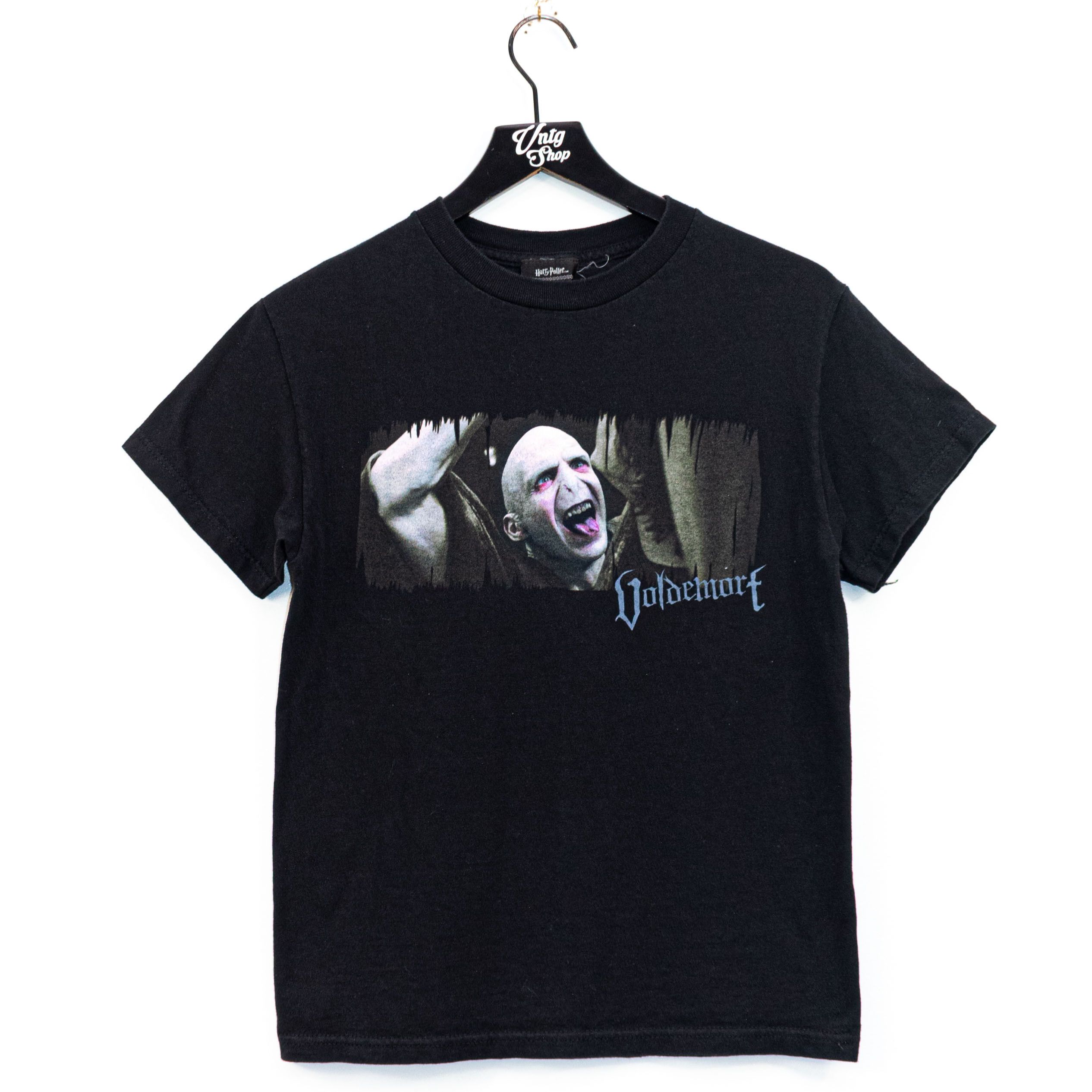 image of 2005 Warner Bros Harry Potter Voldemort Movie T-Shirt in Black, Men's (Size Small)