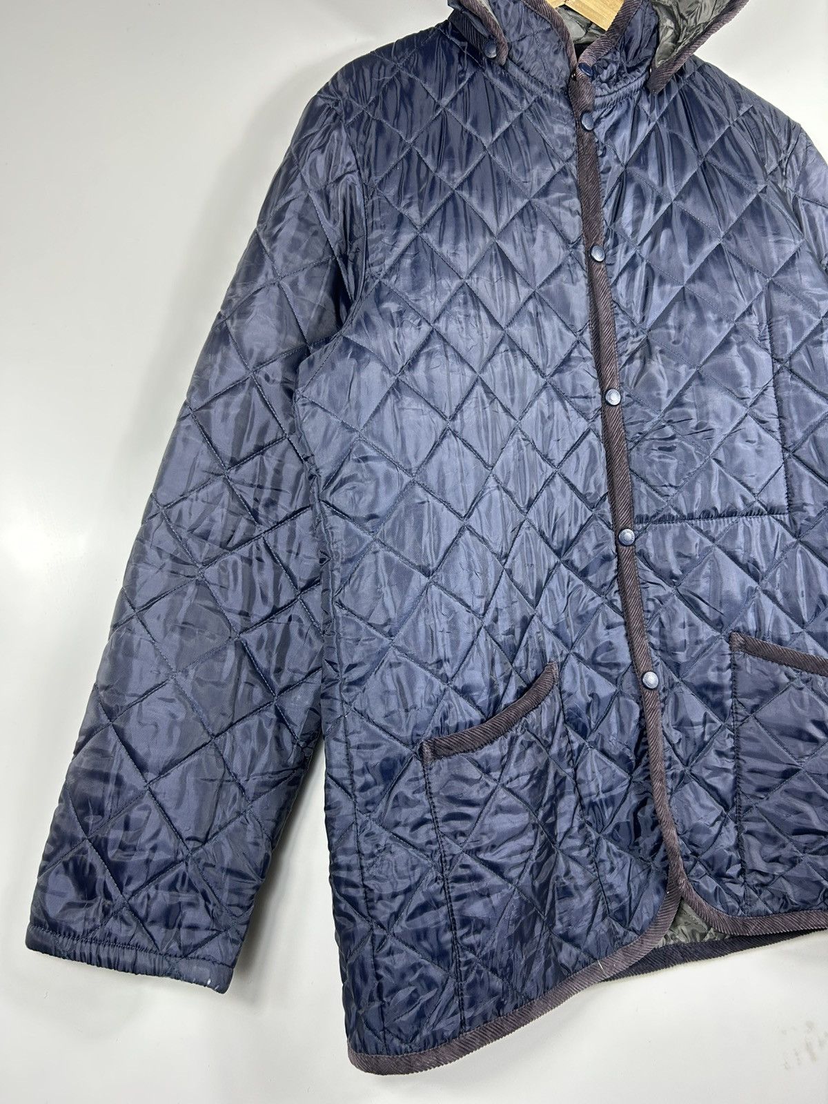Lavenham × Vintage 🔥Lavenham Hooded Snap Button Quilted Jacket Size US L / EU 52-54 / 3 - 2 Thumbnail