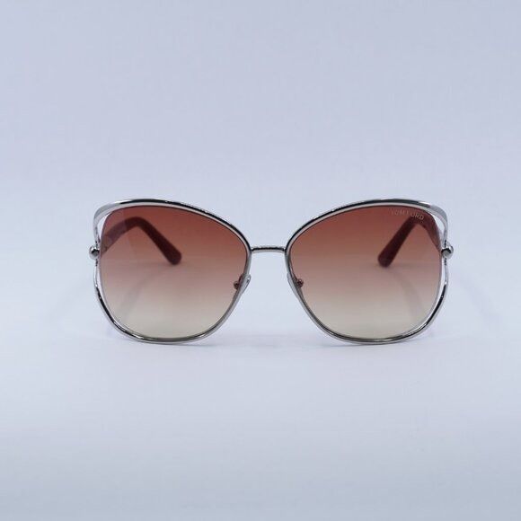 Tom Ford New Tom Ford Marta FT1091 16T Sunglasses - Shiny Palladium Size ONE SIZE - 2 Thumbnail