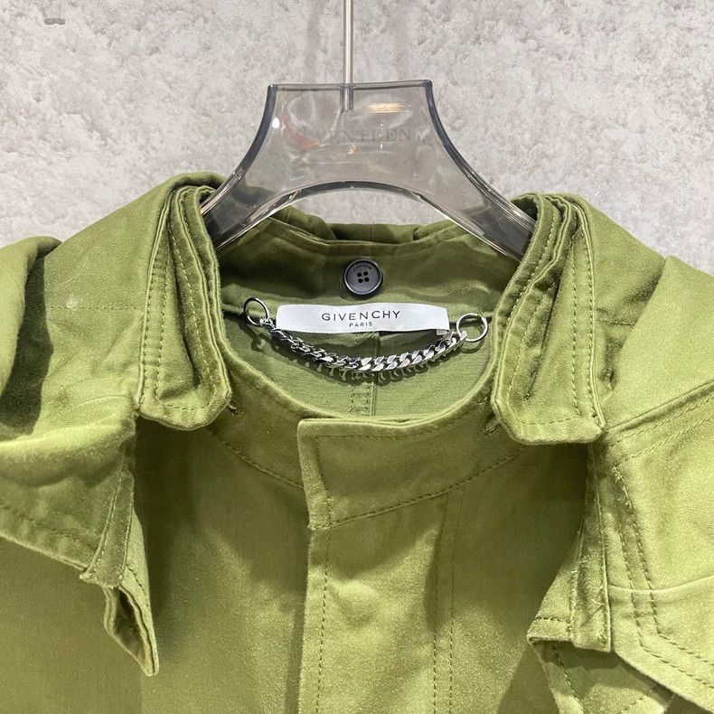 Givenchy Givenchy Size44 Wing Army Green Coat, Size 44 Size US M / EU 48-50 / 2 - 2 Thumbnail