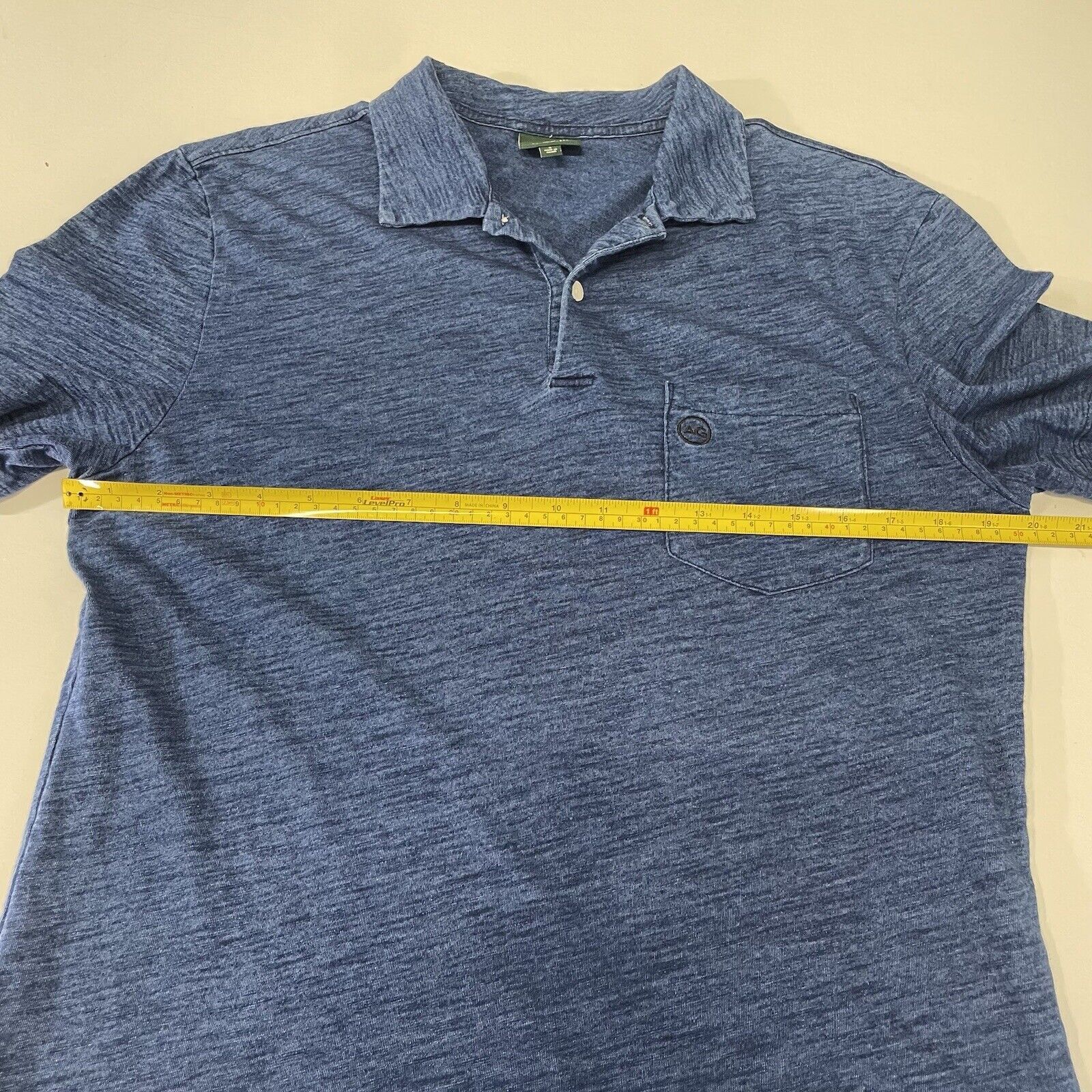 AG Adriano Goldschmied AG Adriano Goldschmied Premium Polo Shirt Blue Size S Size US S / EU 44-46 / 1 - 6 Thumbnail