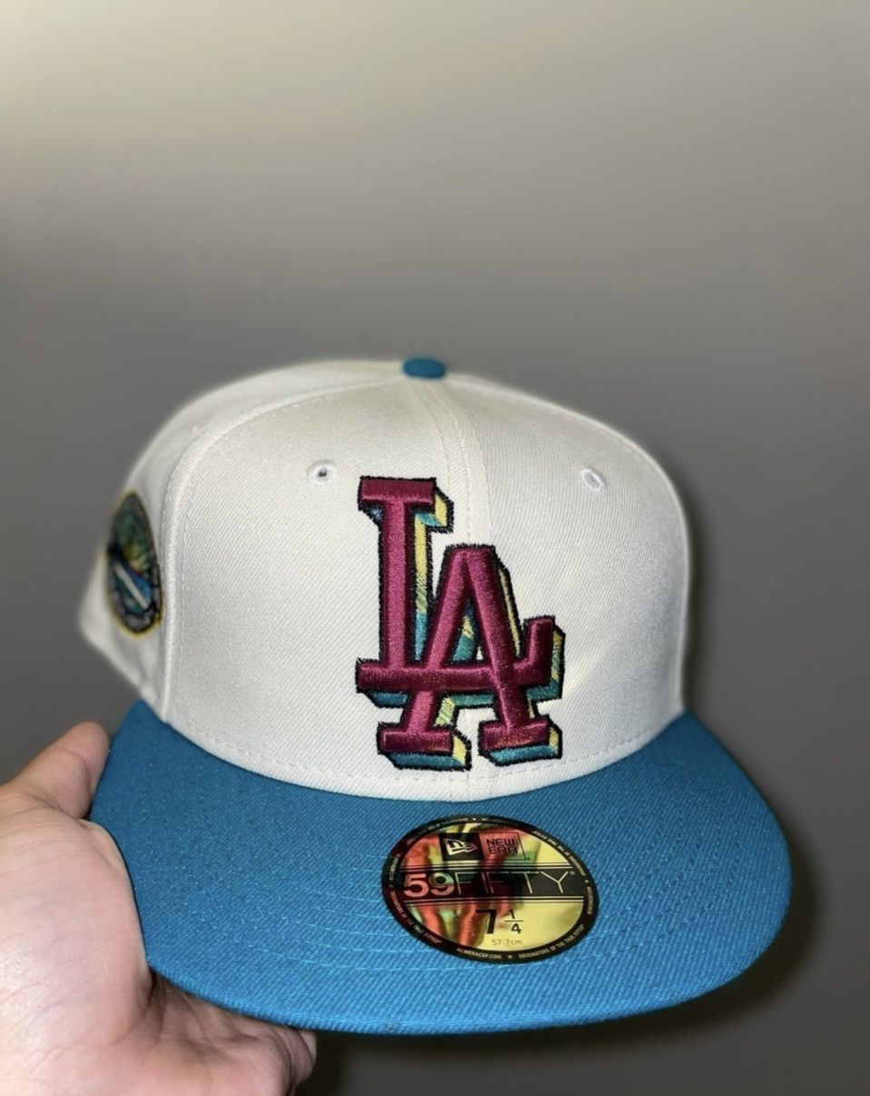 image of Myfitteds Los Angeles Dodgers Size 7 1/4 Sold Out in White, Men's