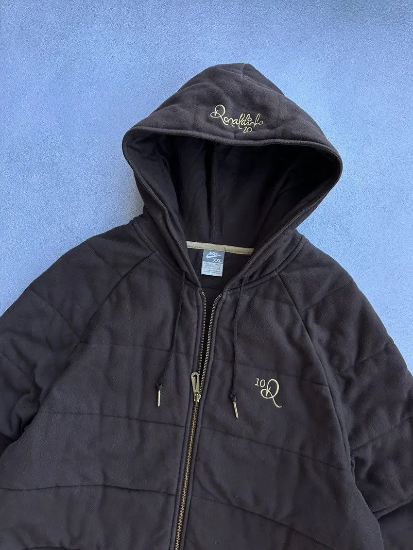 Nike × Vintage Vintage Nike Ronaldinho 10 Rare Brown Heavy Jacket Size US XXL / EU 58 / 5 - 7 Thumbnail